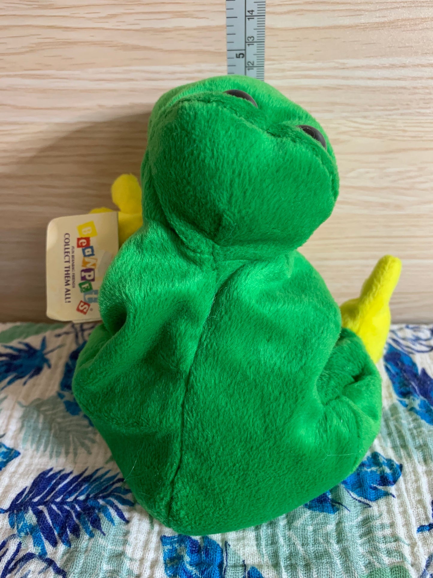Vintage Kellytoy Buddy, Bean Pets Frog Plush. With Tags