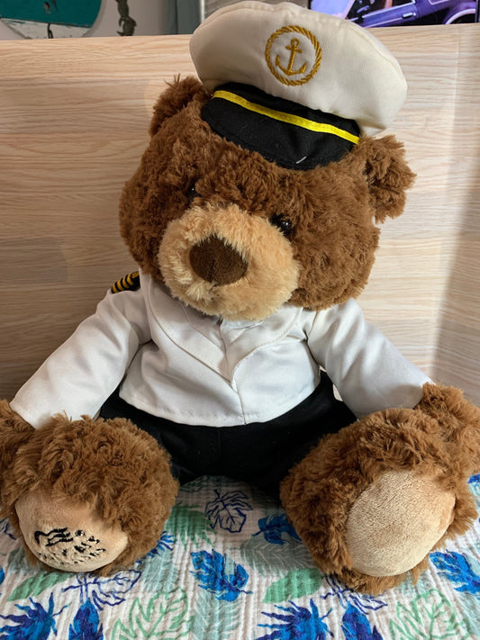 Princess Cruises Bear Captain Stanley Stuffed Animal Mascot 23”