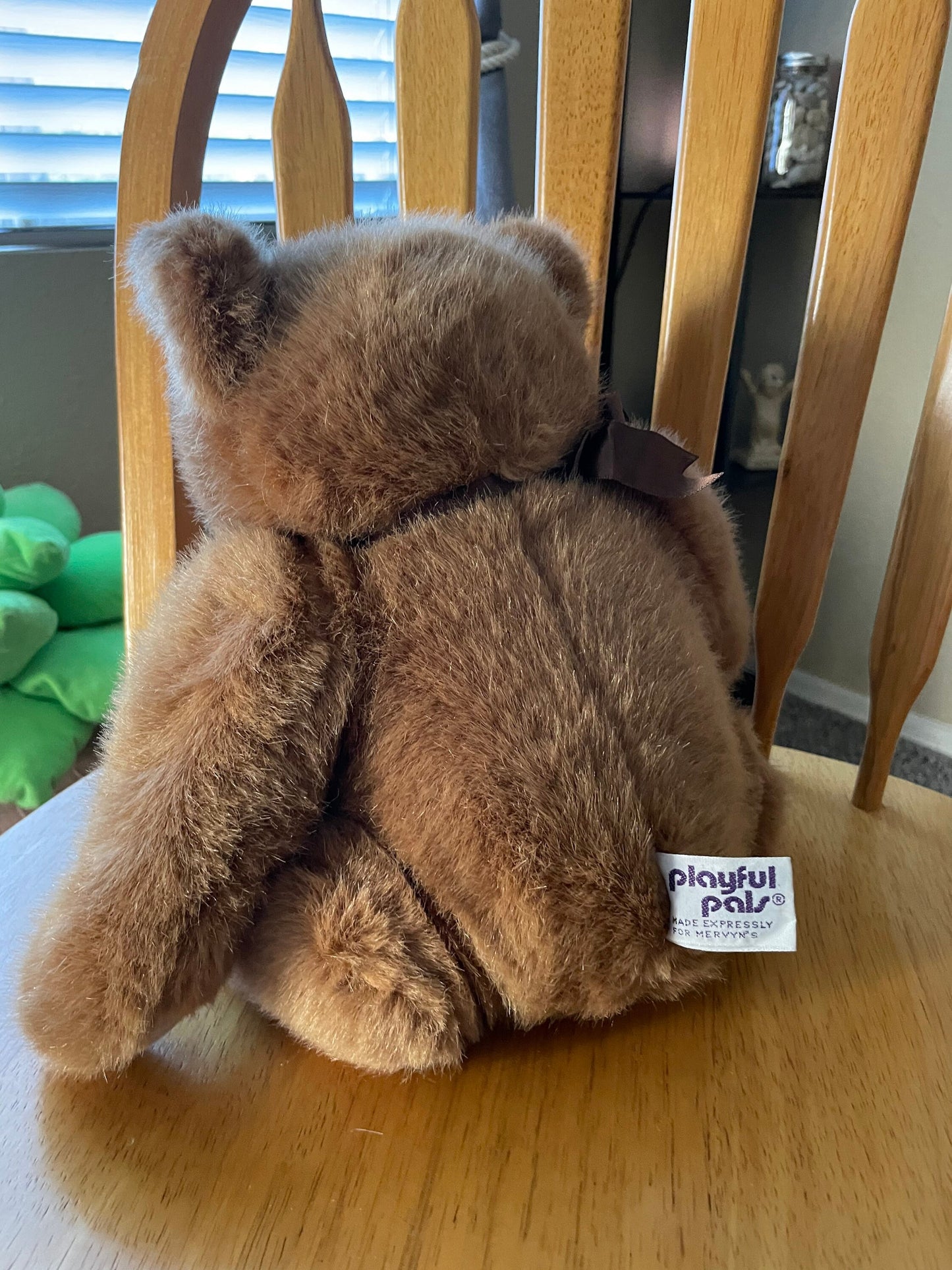 Vintage Playful Pals Mervyns Teddy Bear Stuffed Animal Plush Jointed Toy