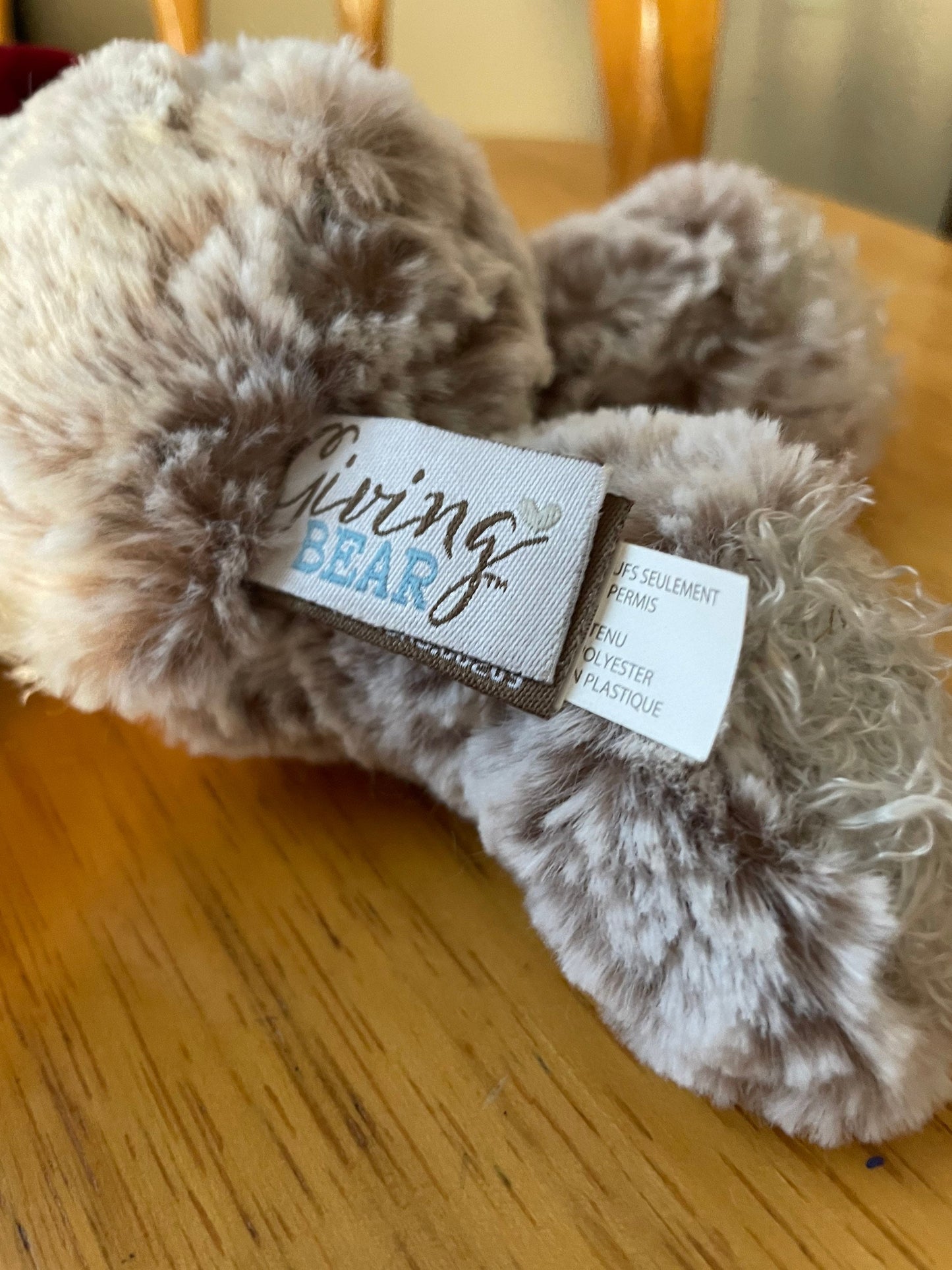 Demdaco Christmas Mini Giving Teddy Bear Stuffed Animal Plush Toy NWT