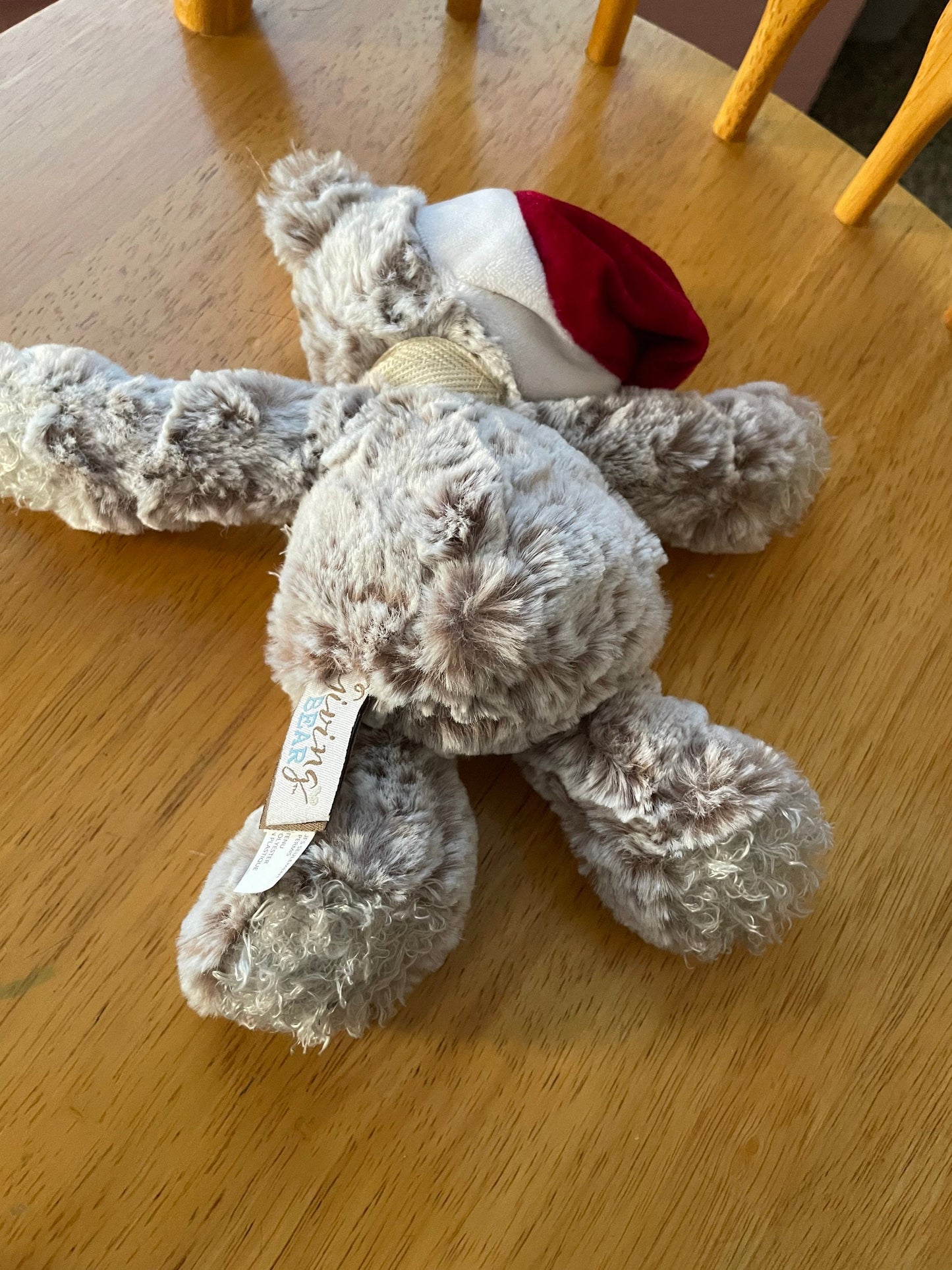 Demdaco Christmas Mini Giving Teddy Bear Stuffed Animal Plush Toy NWT