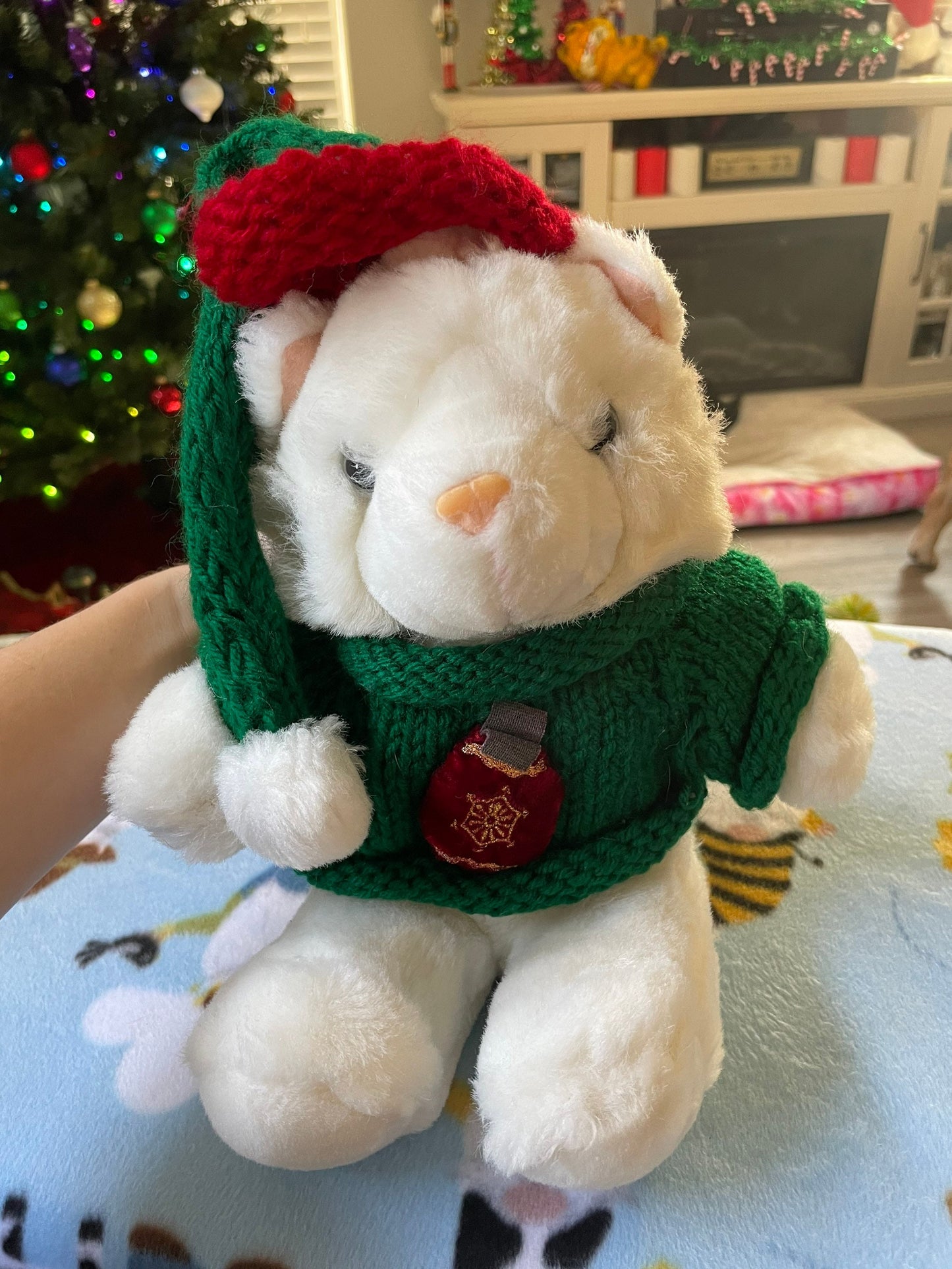 Snowflake Friends Christmas Plush Cat Stuffed Animal Toy