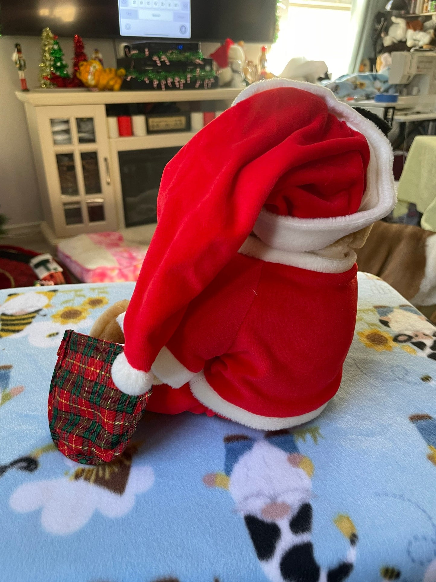 Eden christmas paddington plush stuffed animal holiday toy