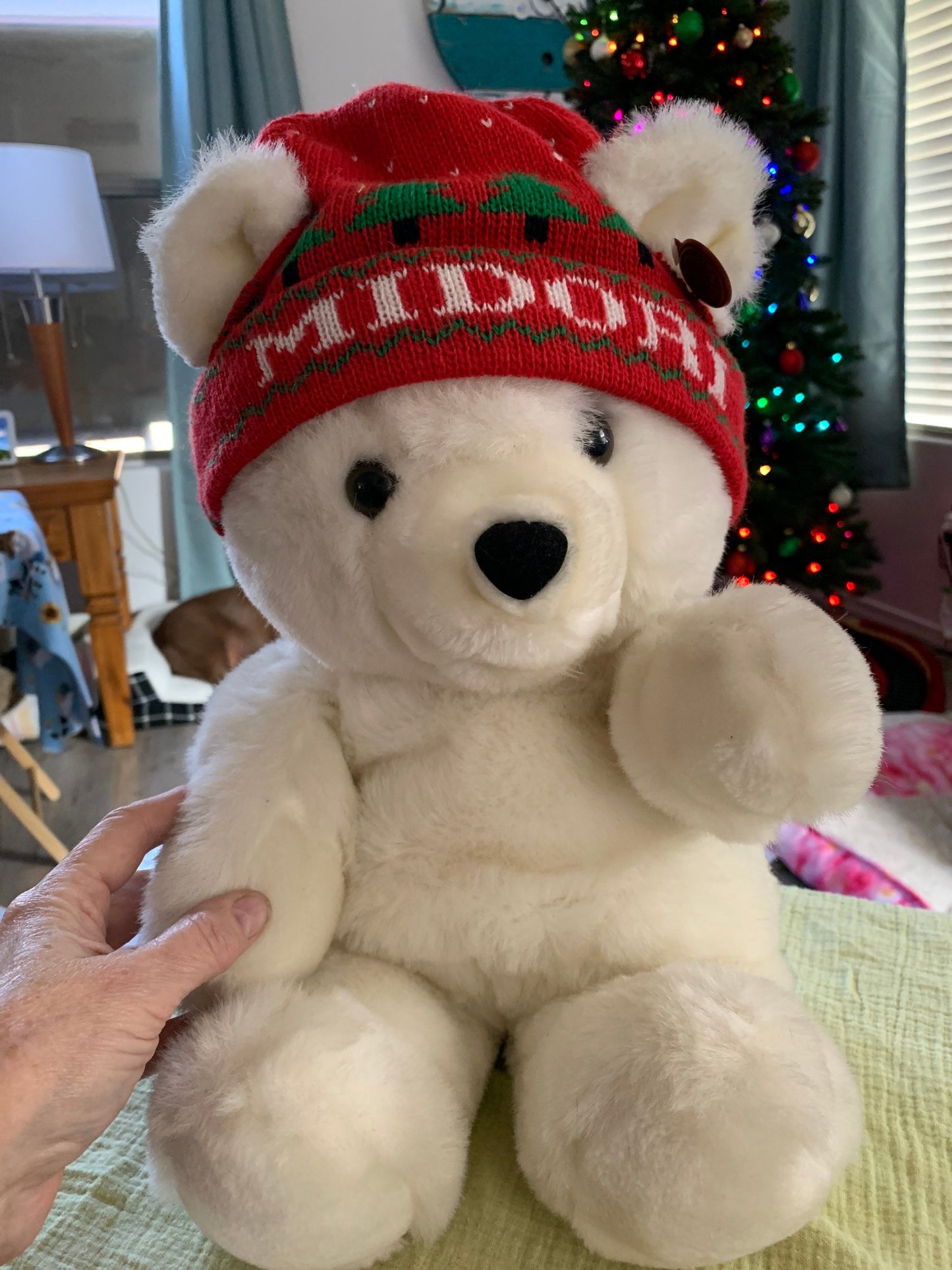 Vintage 1987 Antics Christmas Teddy Bear Plush. Midori. NWT