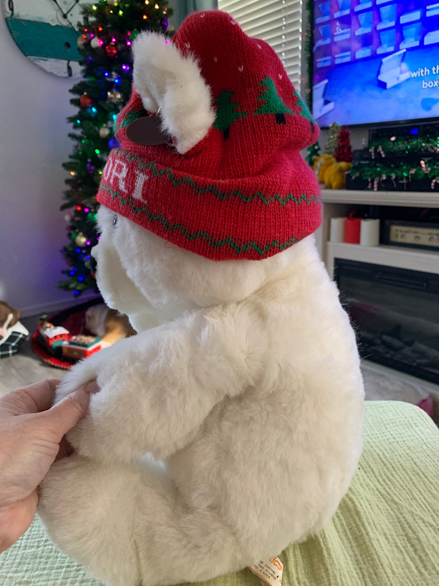 Vintage 1987 Antics Christmas Teddy Bear Plush. Midori. NWT