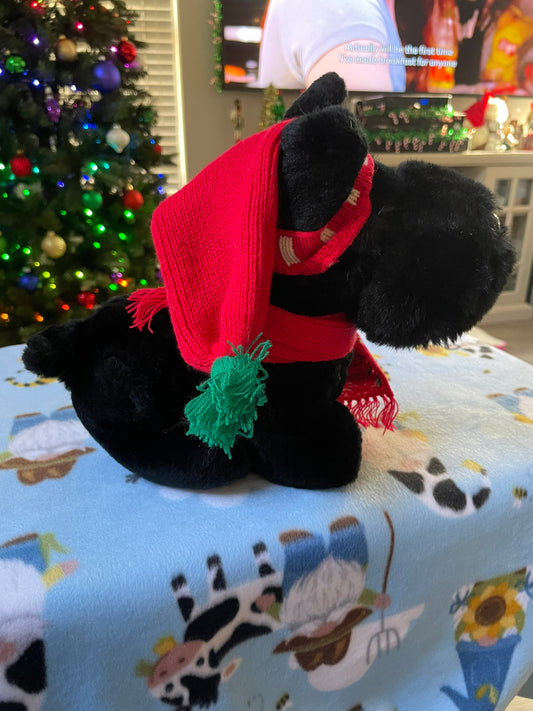 Dakin Macduff Black Scottish Terrier Dog Plush 1984