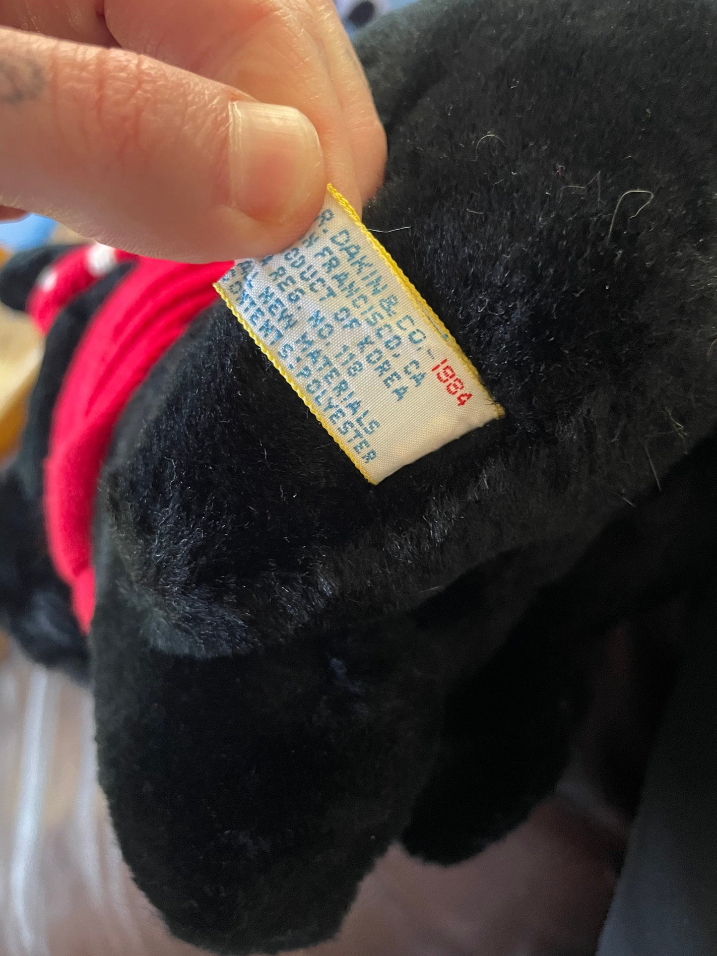 Dakin Macduff Black Scottish Terrier Dog Plush 1984