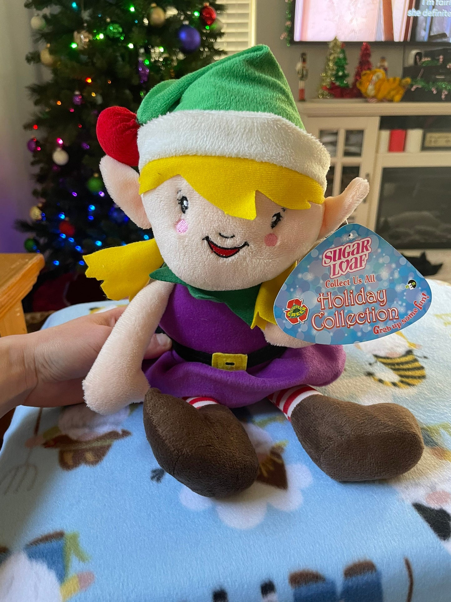Sugar Loaf Elf Stuffed Animal Holiday Plush NWT