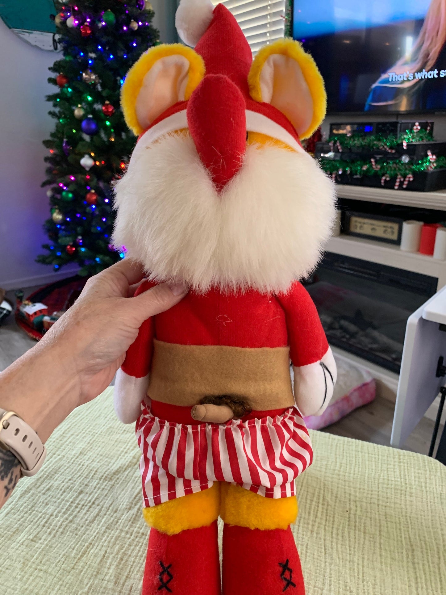 Vintage XXX Rated Elf Gnome Plush: Adult Holiday Gag Gift