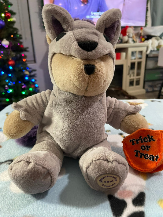 Starbucks Bearista Bear Trick or Treat Halloween Wolf 10” Plush