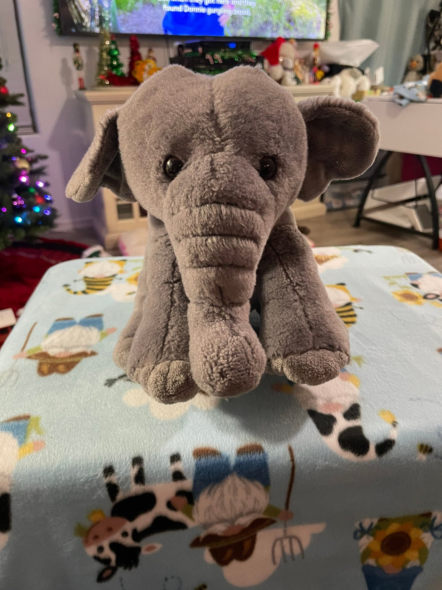Destination Nation Gray Elephant Plush
