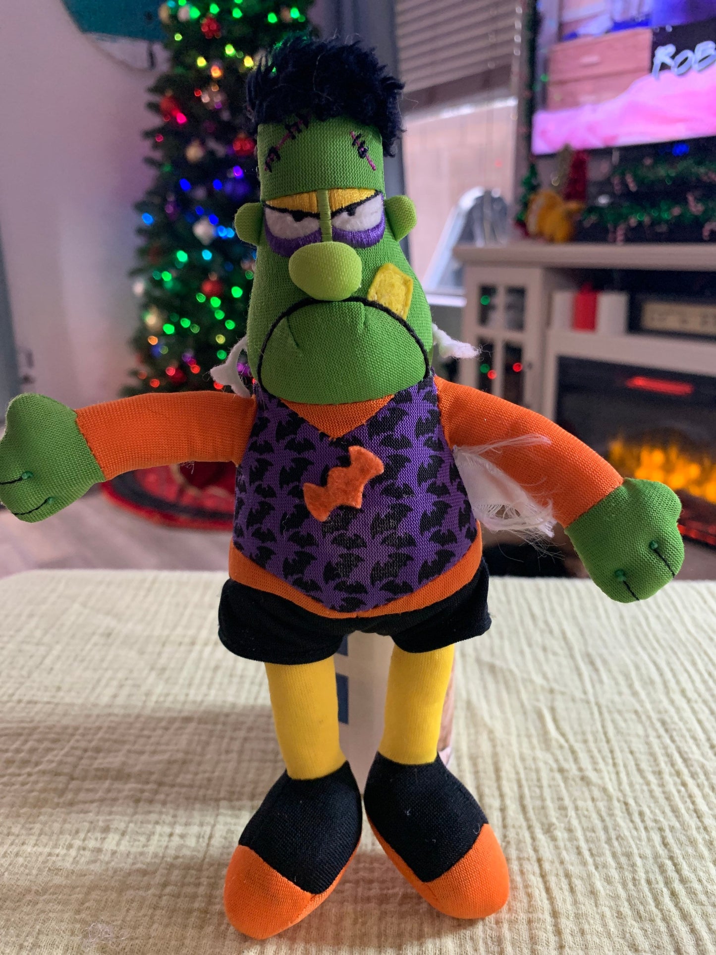 Gund Halloween Frankenstein Plush. Bendable and posable.