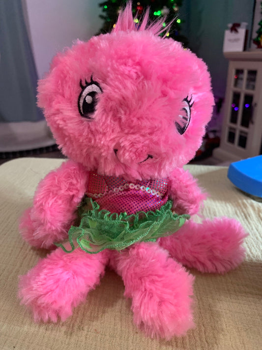 Build A Bear Small Frys Pink Octopus Plush with Mermaid Plush