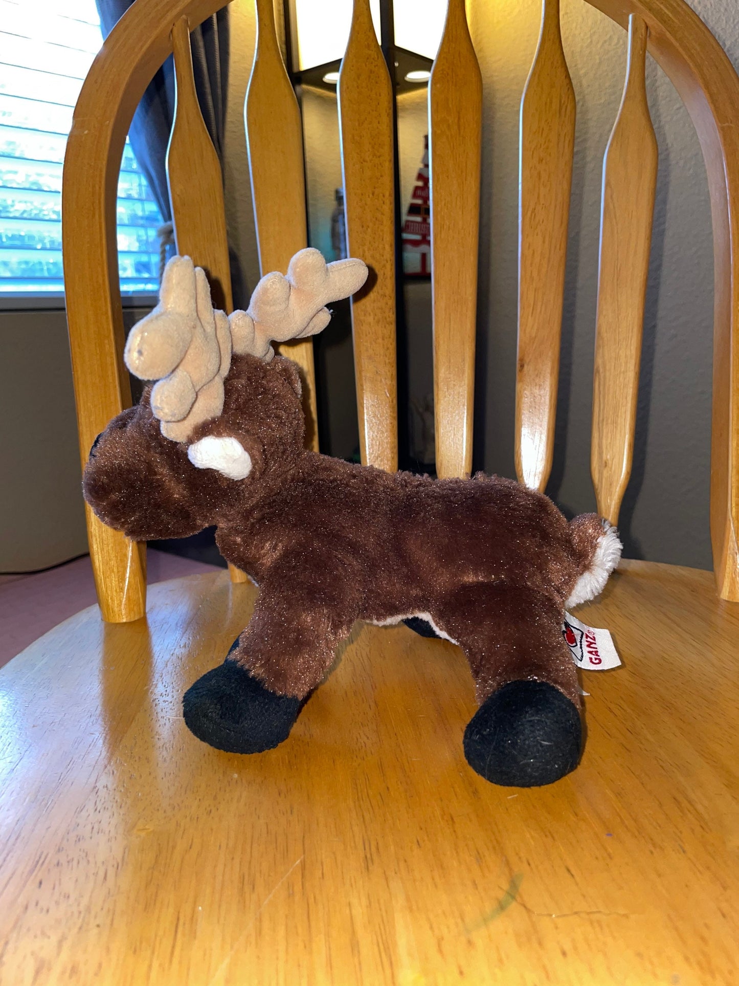 Webkinz Brown Reindeer Stuffed Animal Plush. No Code