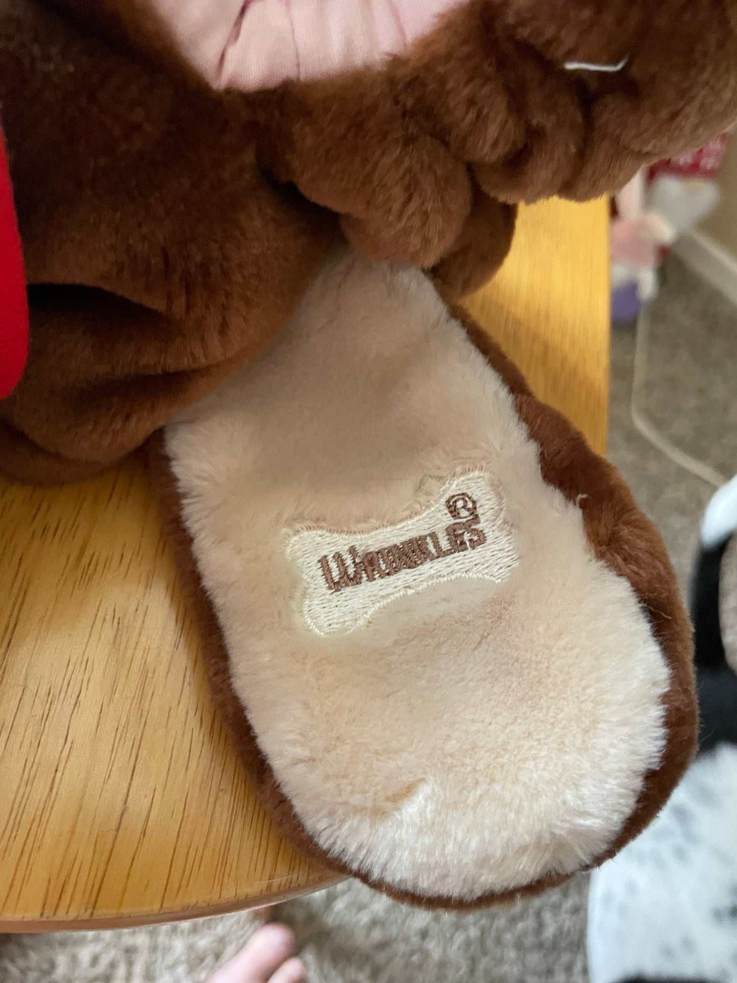 Vintage 1986 Wrinkles Brown Dog Plush - Voice Box Works!