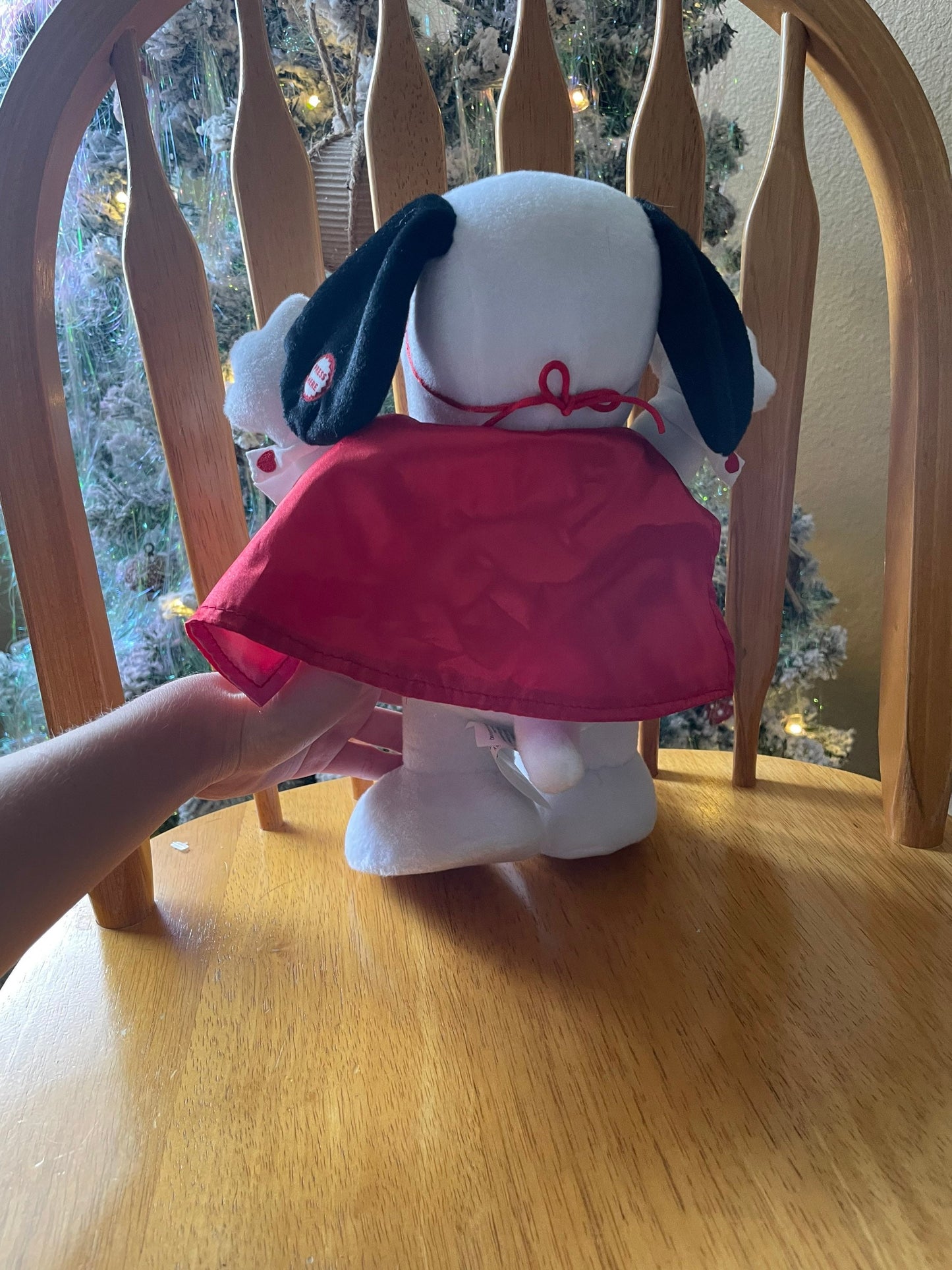 Hallmark Snoopy Kissing Bandit Plush - Voice Box Works!