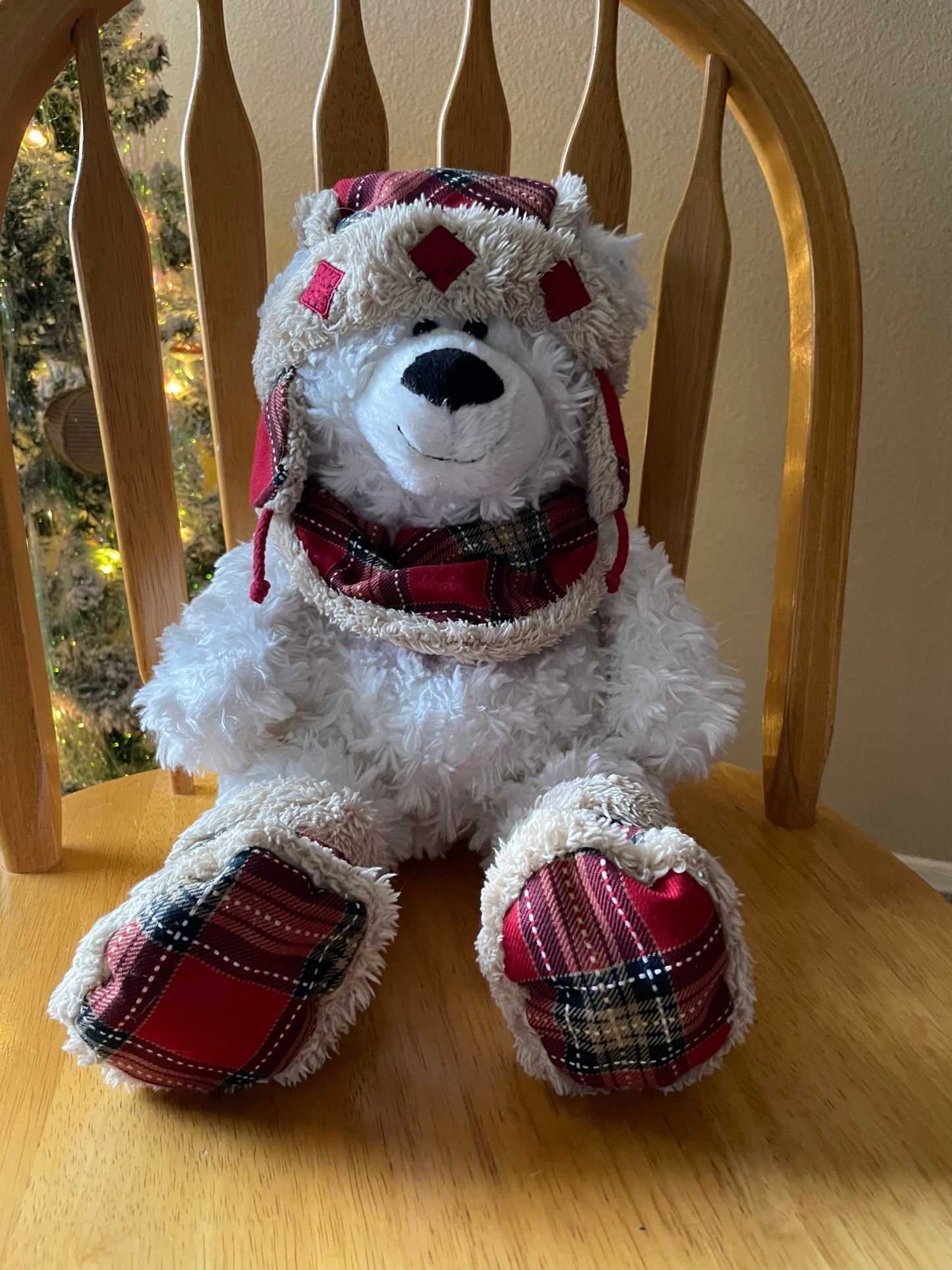 Hugfun Plush Winter Christmas Teddy Bear 16”