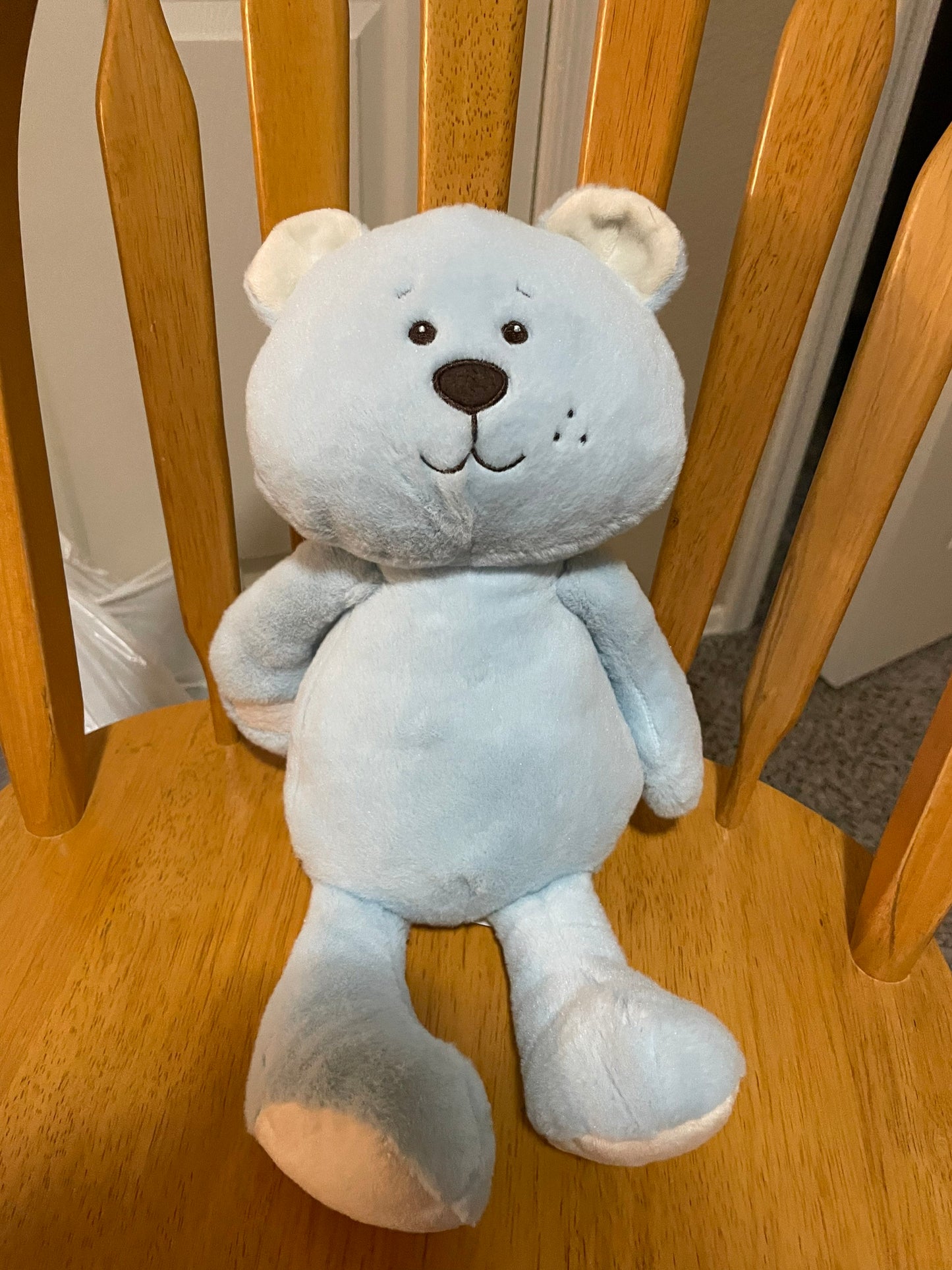 Baby Ganz Light Blue Teddy Bear  Plush Baby Toy