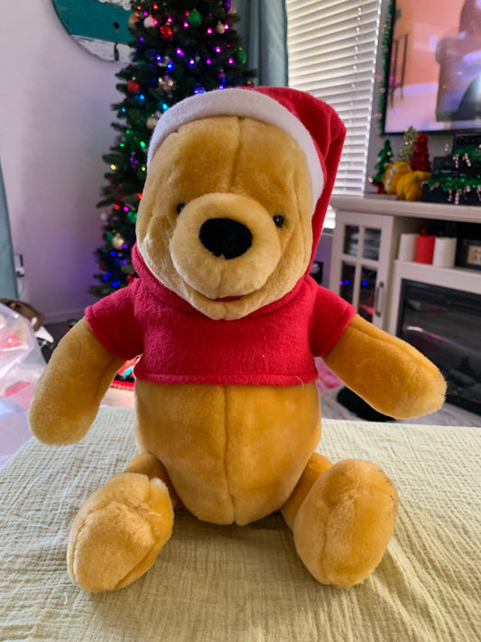 Gund Disney Winnie the Pooh Christmas teddy bear.