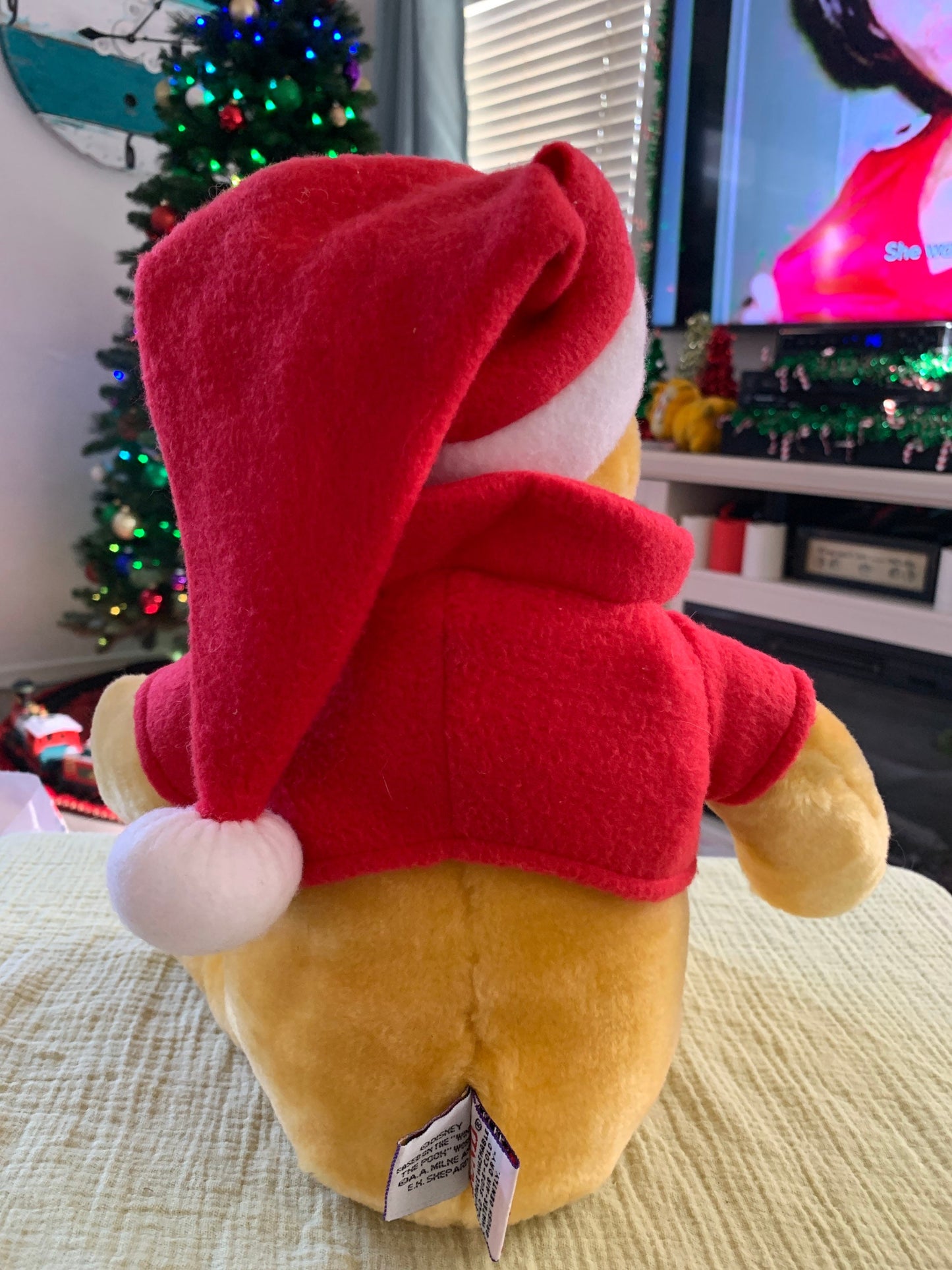 Gund Disney Winnie the Pooh Christmas teddy bear.