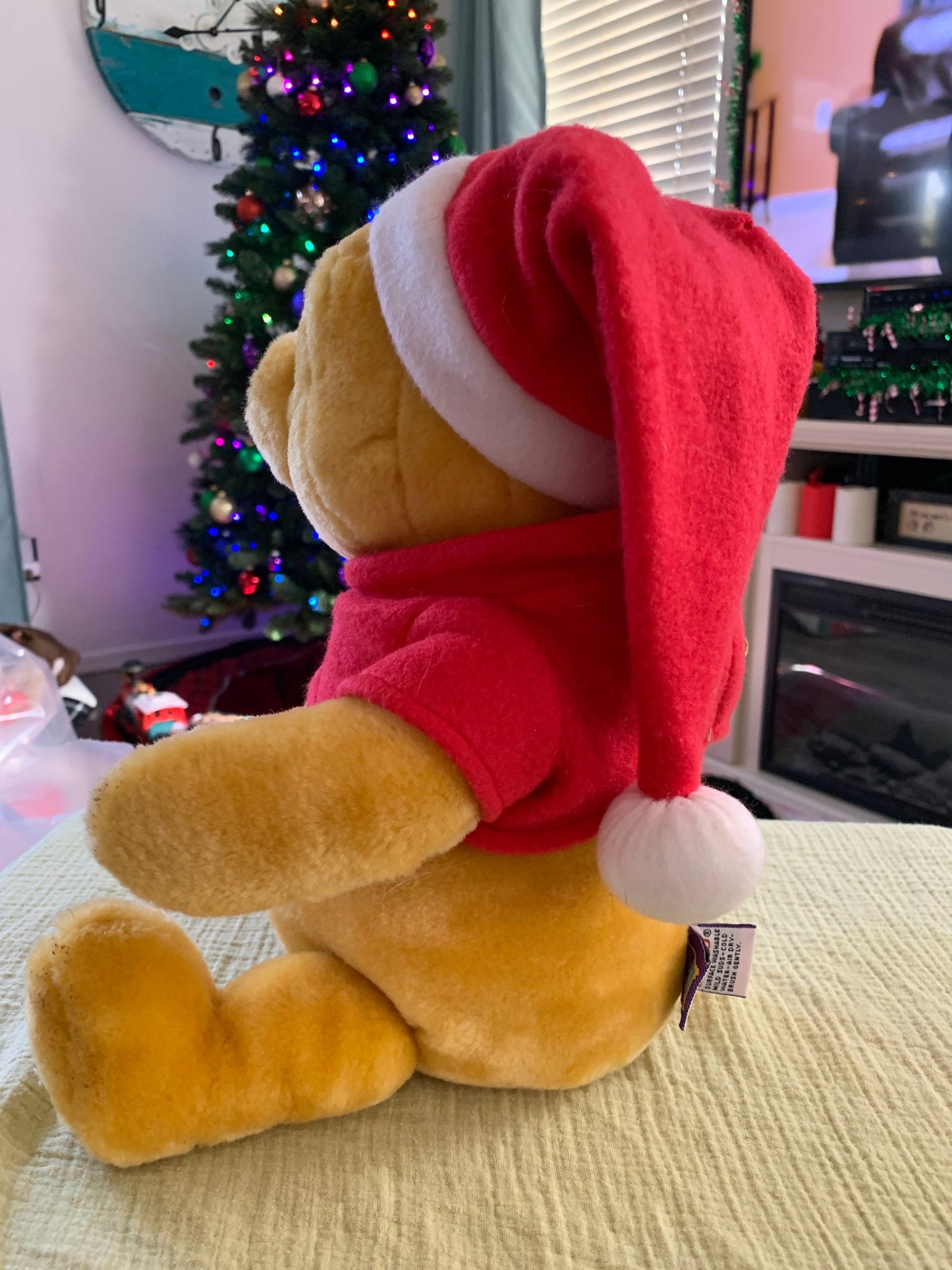 Gund Disney Winnie the Pooh Christmas teddy bear.