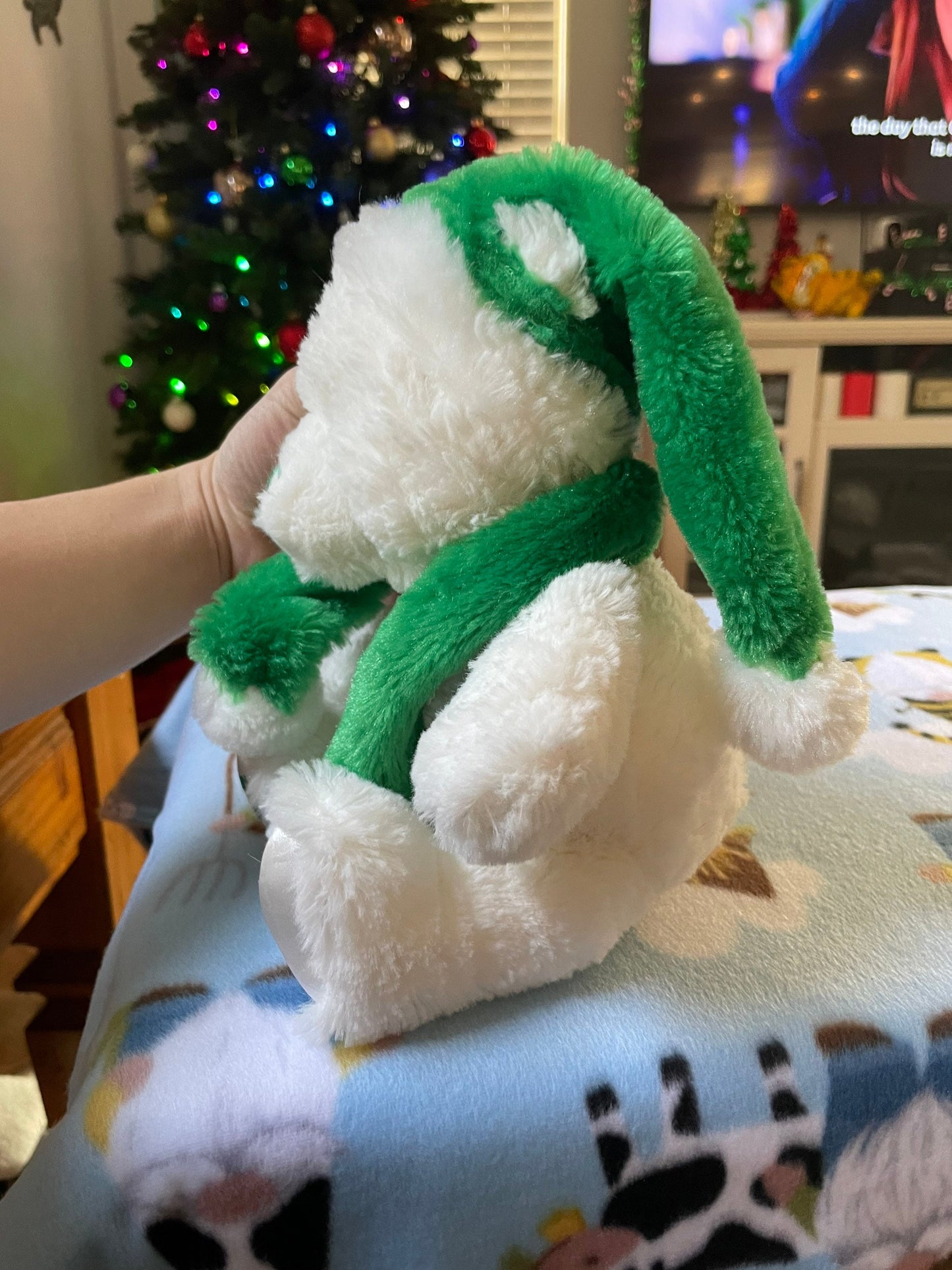 Baby Gund My First Christmas White Teddy Bear Stuffed Animal Plush Toy 11”