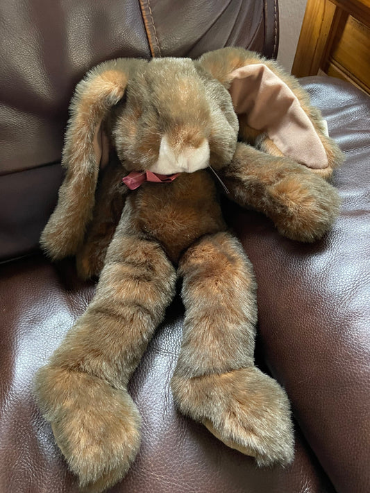 Purr-fection by mjc brown rabbit plush stuffed animal NWT