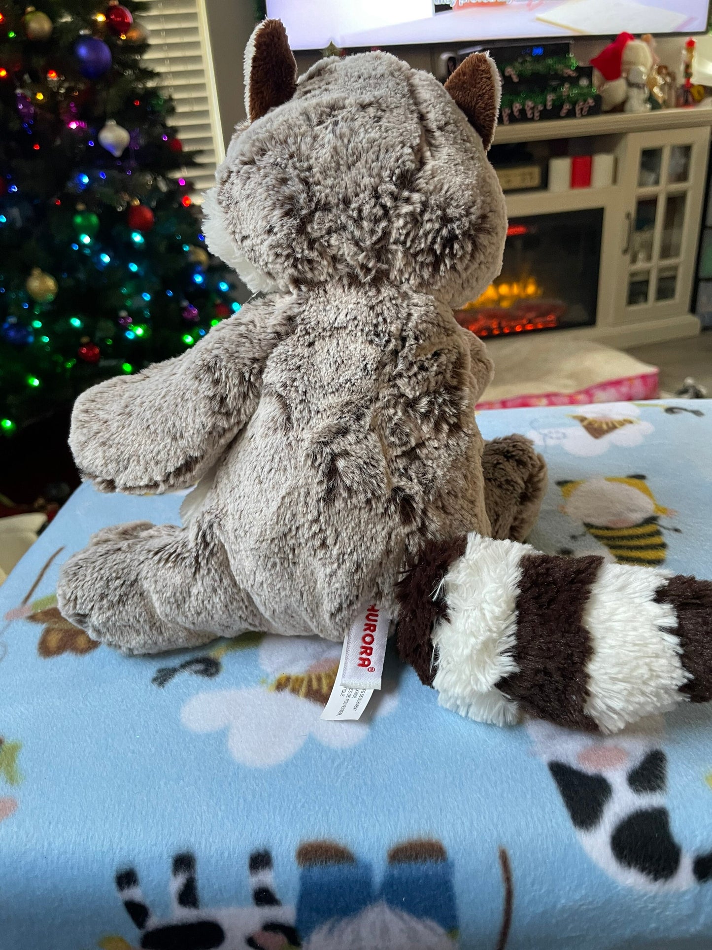 Aurora Sweet & Softer 11.5” Rocky Raccoon Stuffed Animal Plush Toy