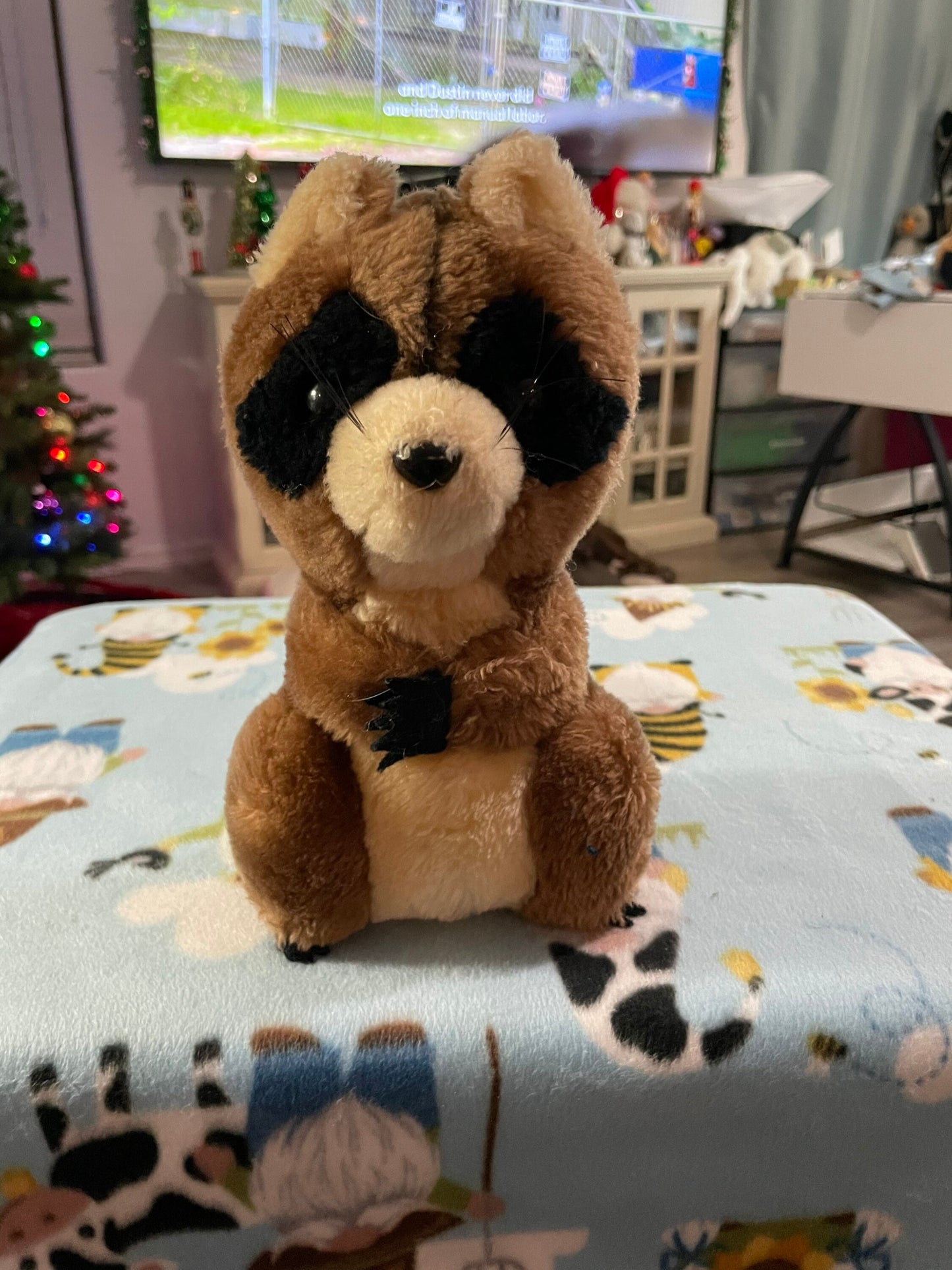 Dakin Nature Babies Brown Rookie Raccoon Plush 1978