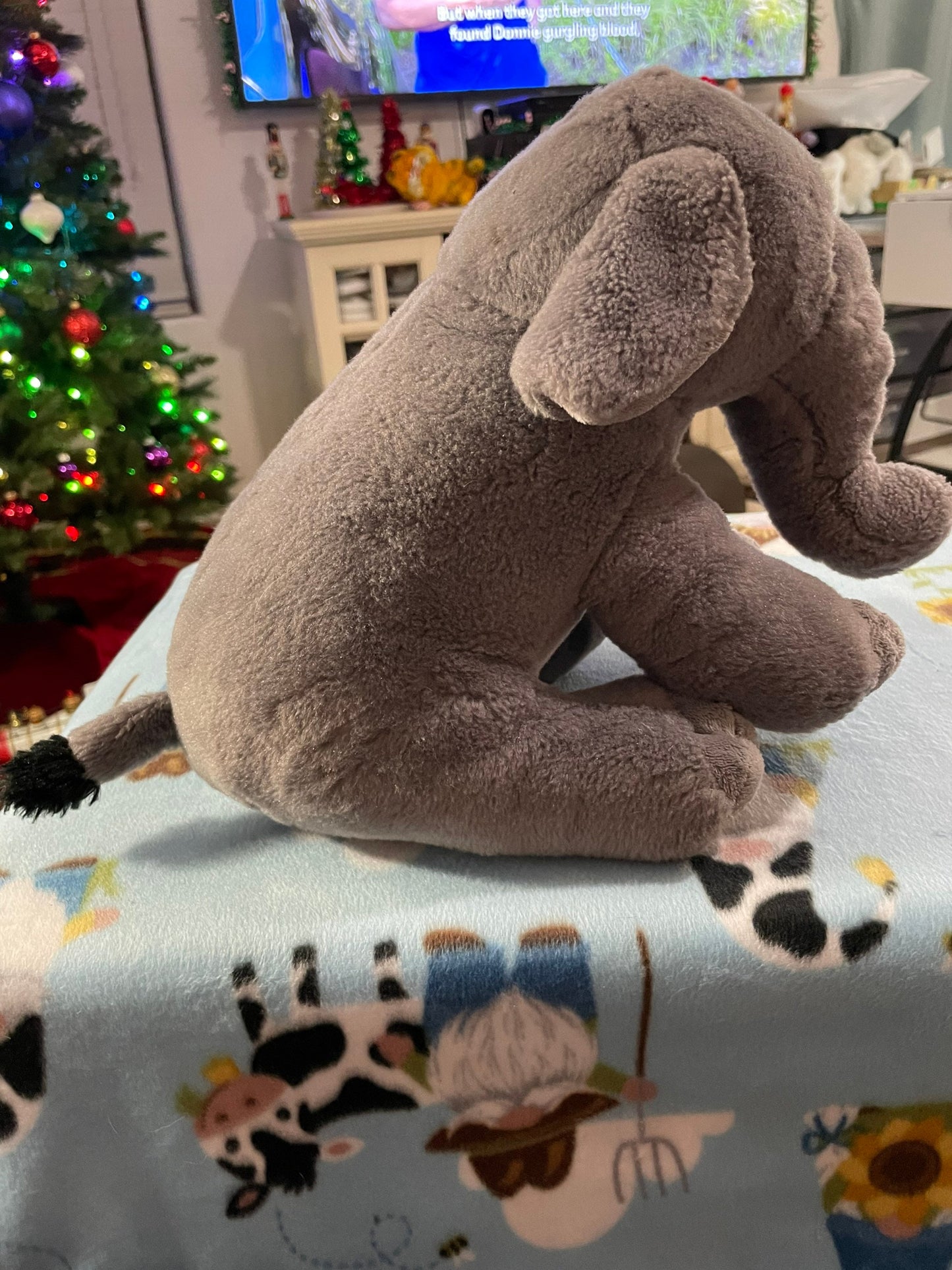Destination Nation Gray Elephant Plush