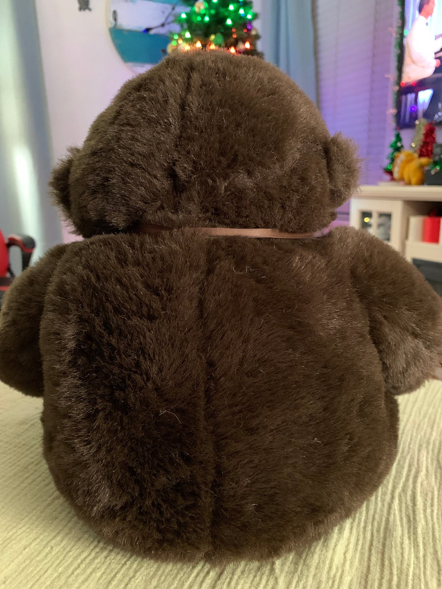 Vintage Chrisha Playful Plush Brown Monkey Gorilla Plush. 12”