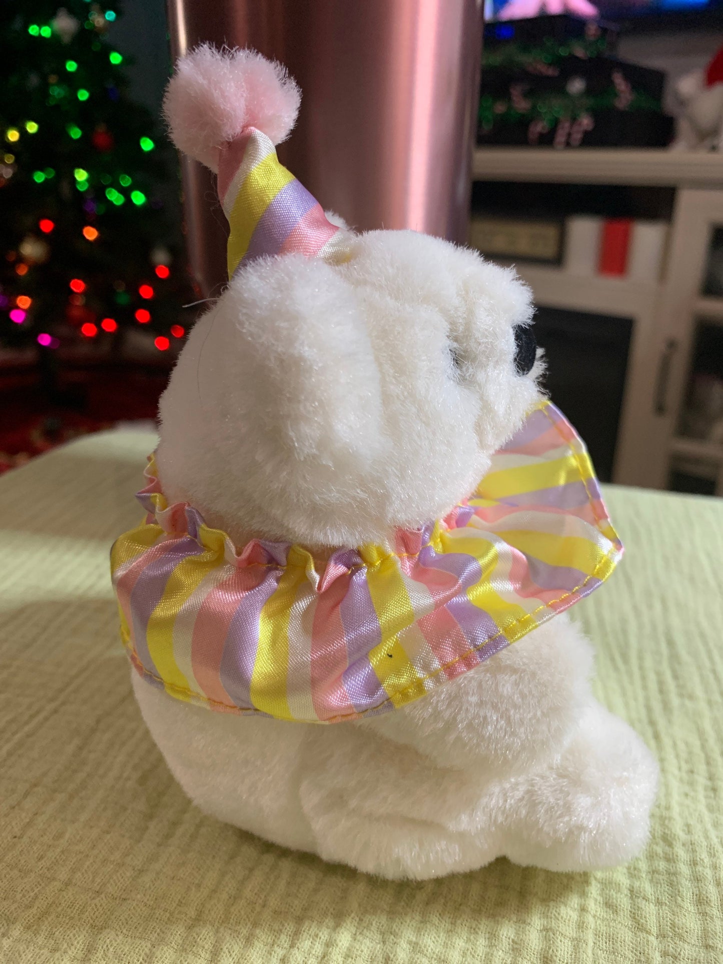 Russ Lil Marshmallow Party Polar Bear Plush. #339 Roughly 5”