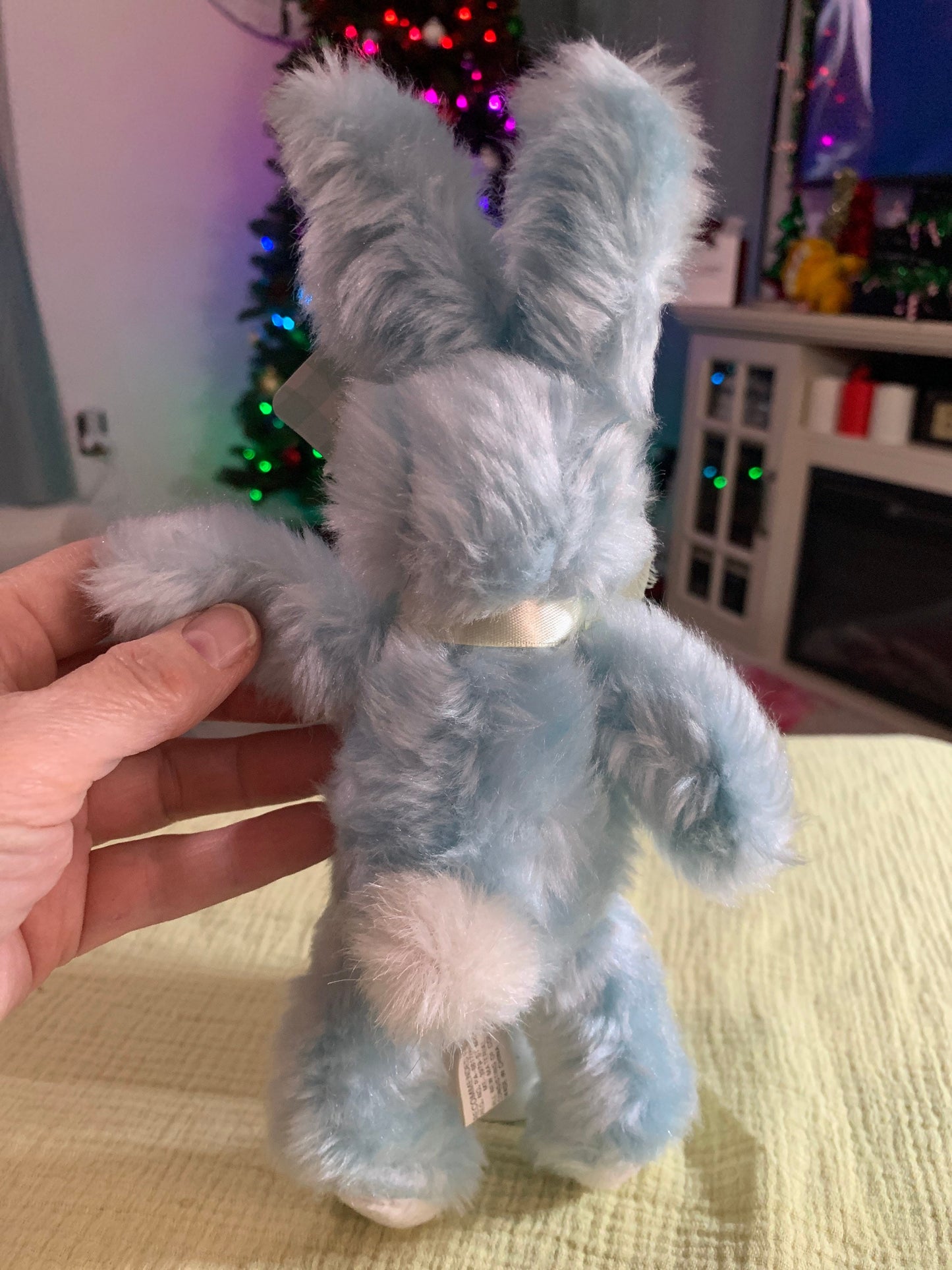 Blue 9” Easter Bunny Rabbit Plush