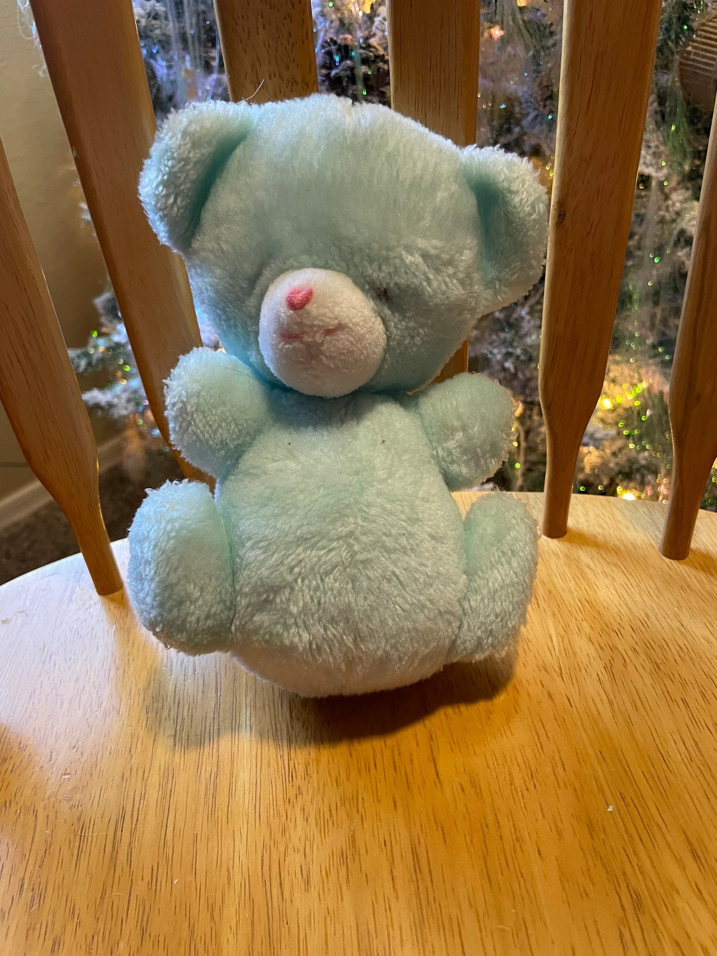 Russ Berrie Tubbles Blue Teddy Bear - Vintage, Rare and HTF!