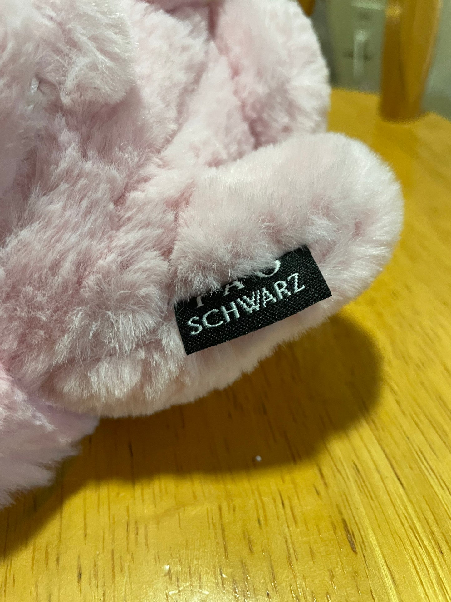 FAO Schwarz Bunny Glitter Pink Plush