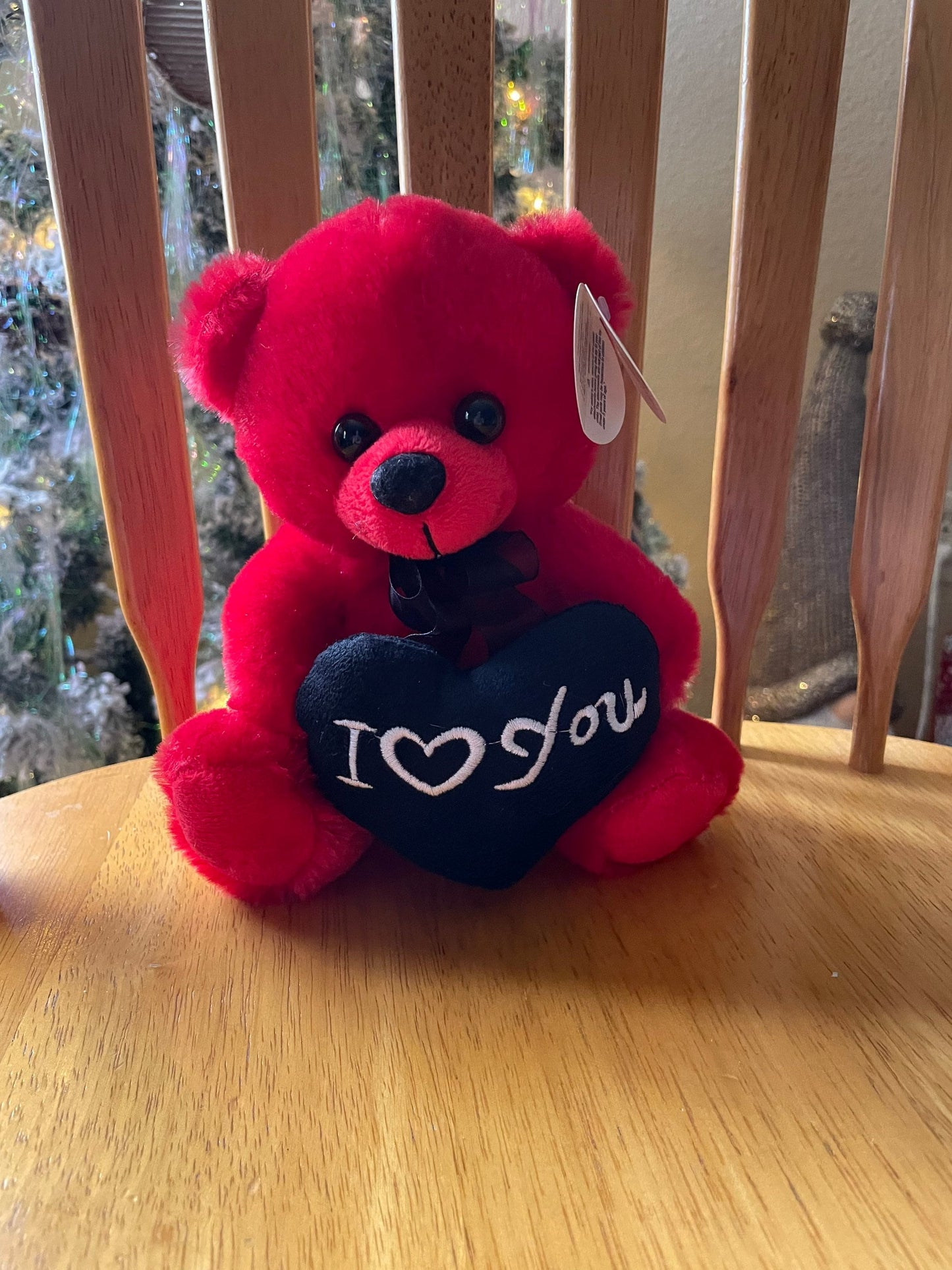 Red I Love You Teddy Bear Plush, 7.5" NWT