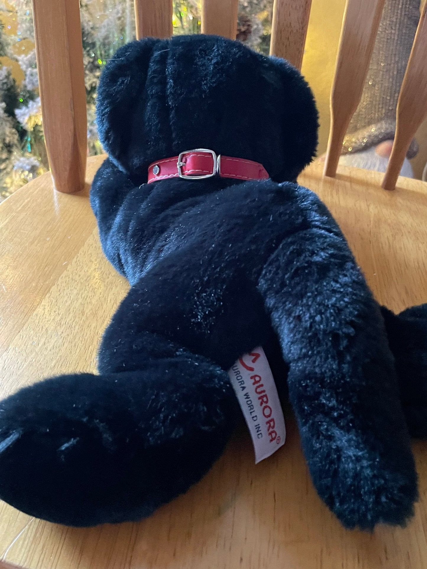 Aurora Flopsie Black Labrador Plush