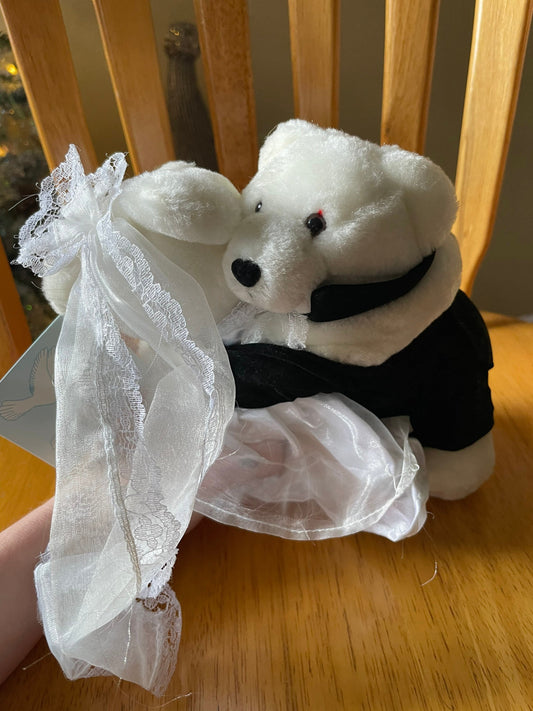 Wedding Stamp Plush Bears NWT