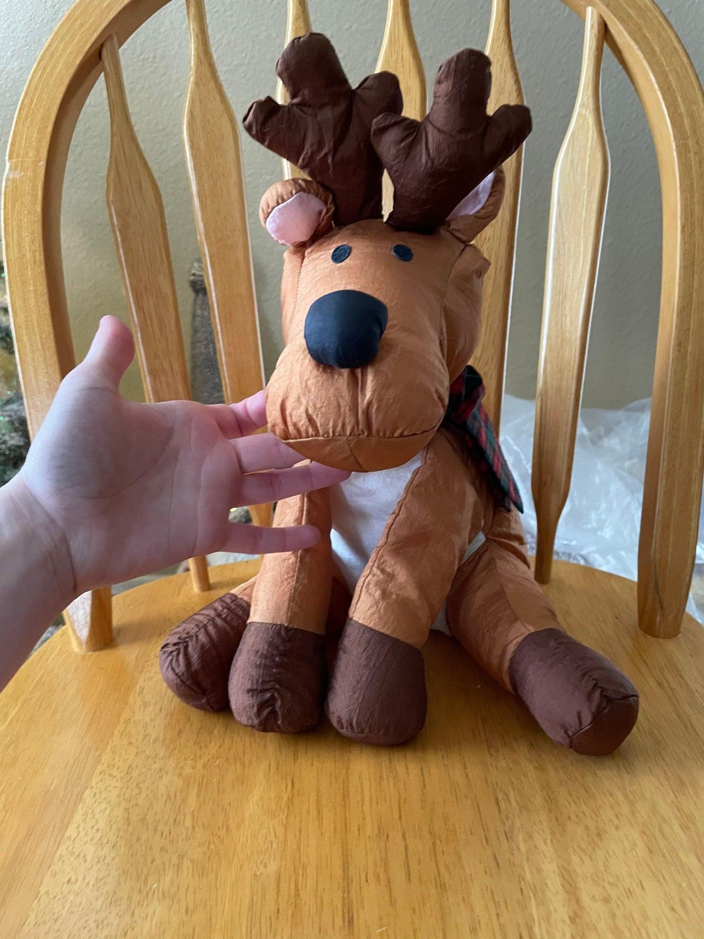 Gibson Greetings Reindeer Plush Nylon 1993
