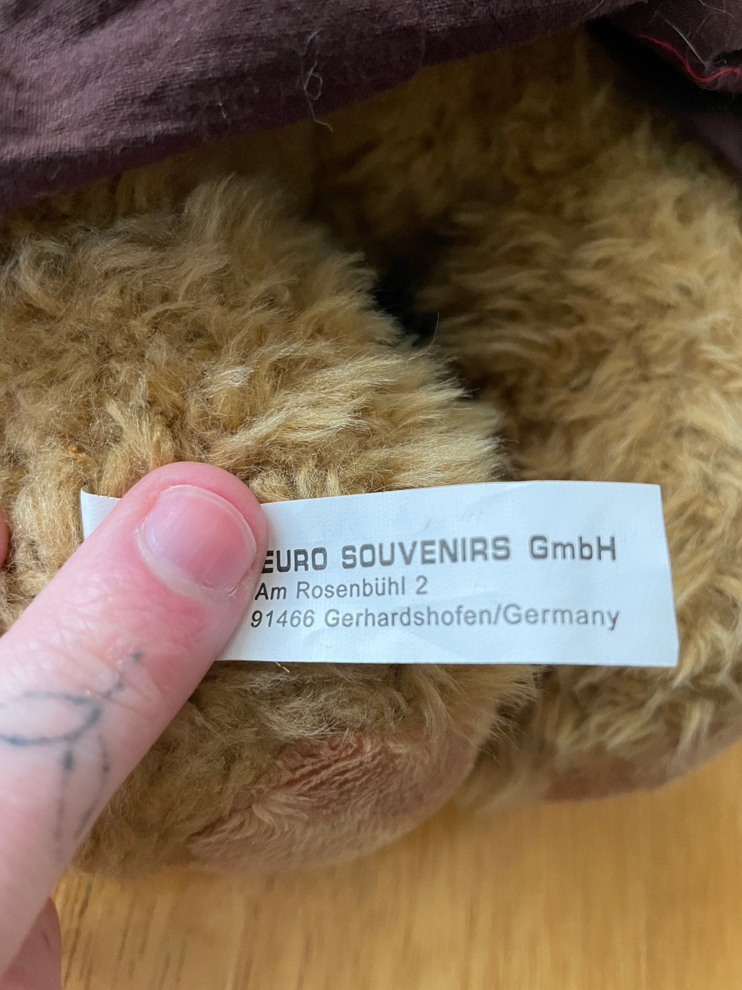 Euro souvenirs gmbh girl teddy bear German plush rare and htf!