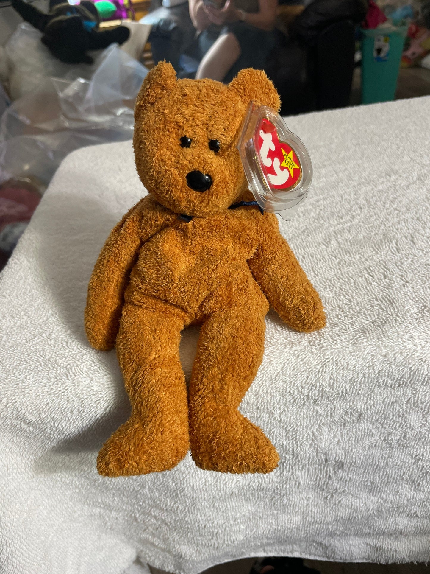 Ty beanie baby Fuzz bear plush NWT