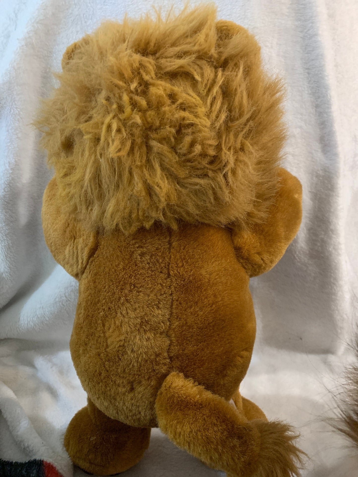 King Brown Lion Plush Toy, Fuzzy Mane