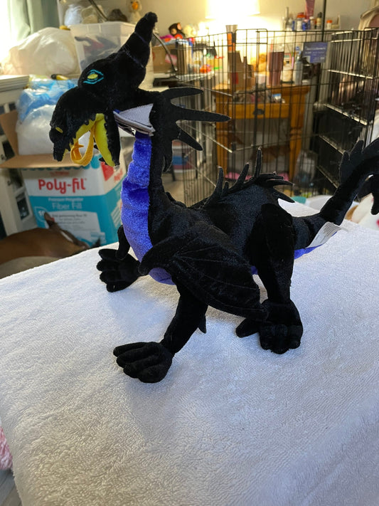 Walt Disney World Fantasmic Maleficent Dragon Plush - Rare & HTF!