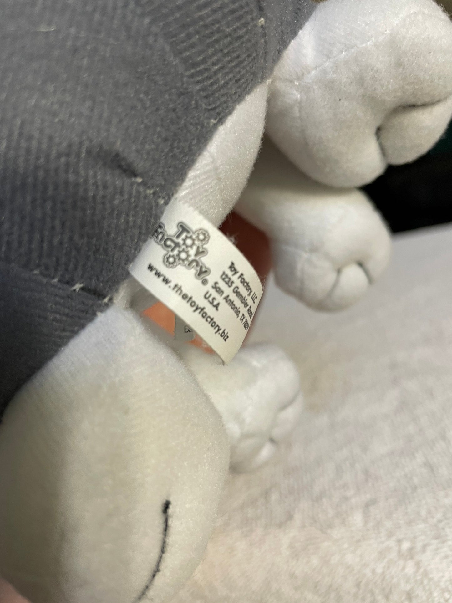 Gray and White Husky Plush - Medium Size