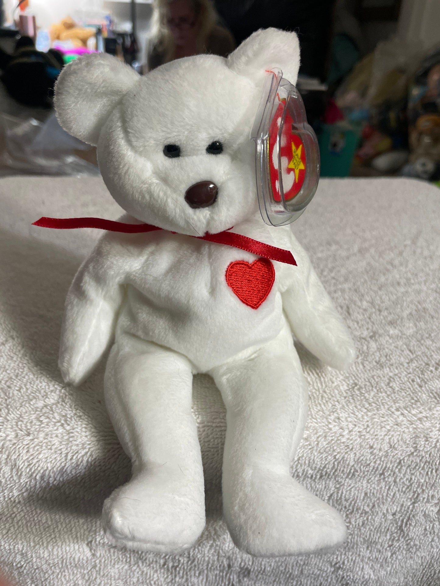 Ty Beanie Baby: Valentino the Bear NWT