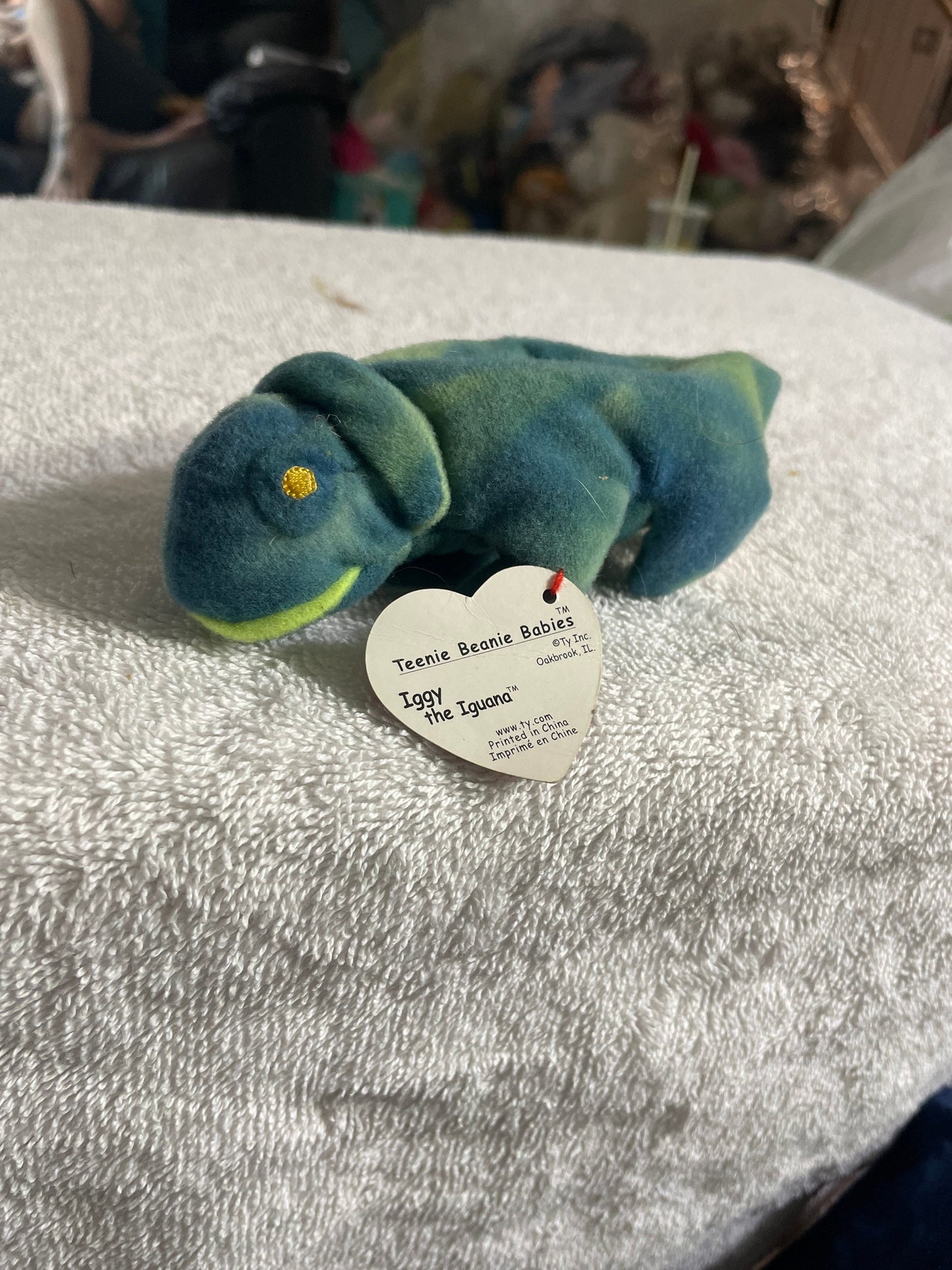 Ty Teenie Beanie Iggy the Iguana Plush NWT