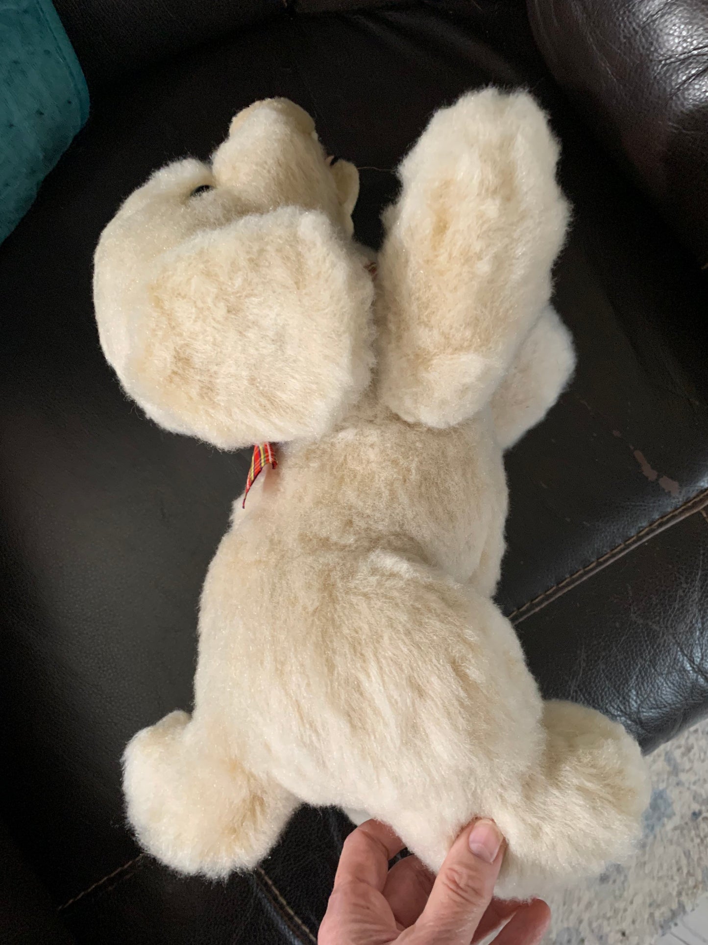 Vintage Mervyns Playful Pals Plush Puppy Dog, Restored 16"