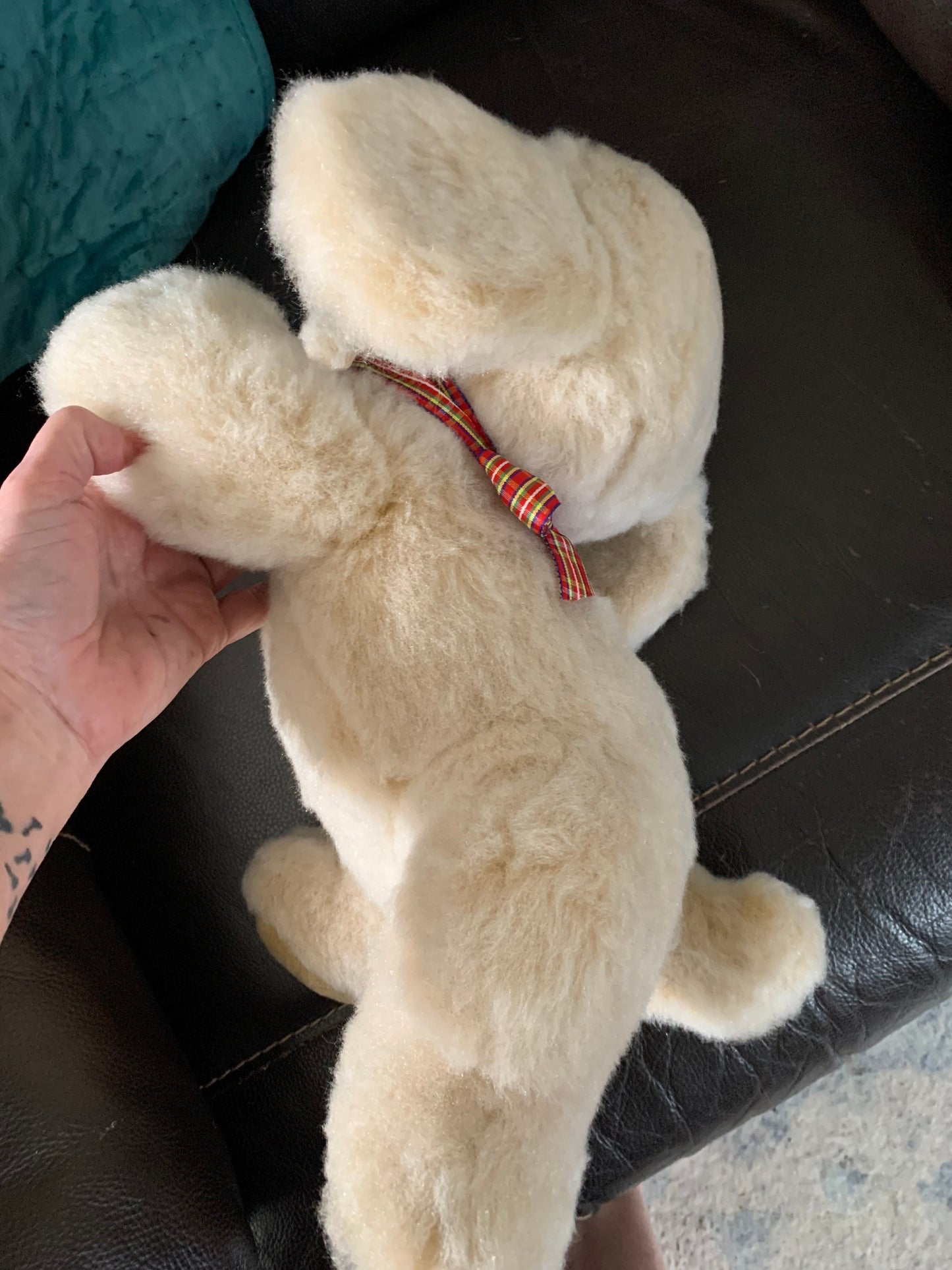 Vintage Mervyns Playful Pals Plush Puppy Dog, Restored 16"