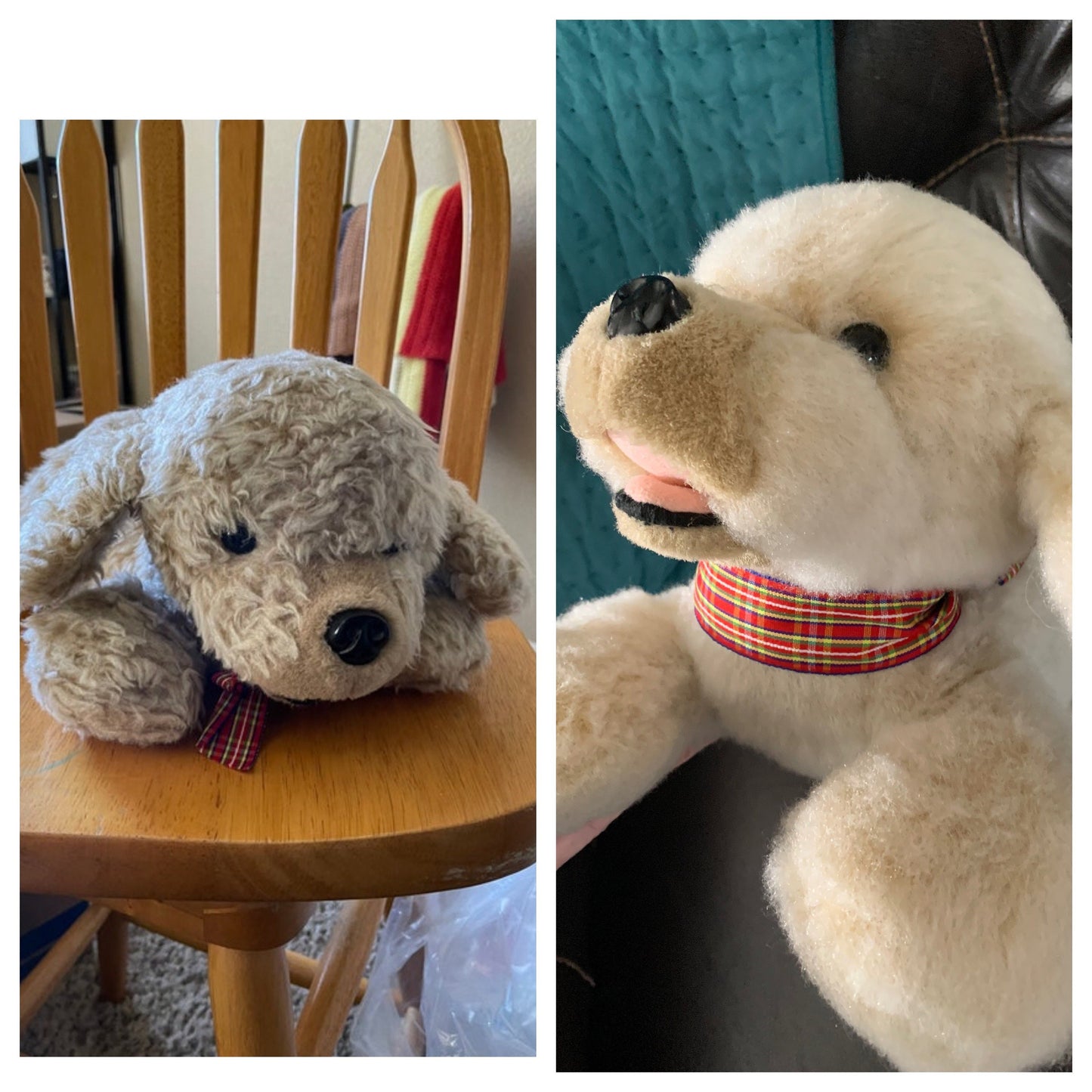 Vintage Mervyns Playful Pals Plush Puppy Dog, Restored 16"