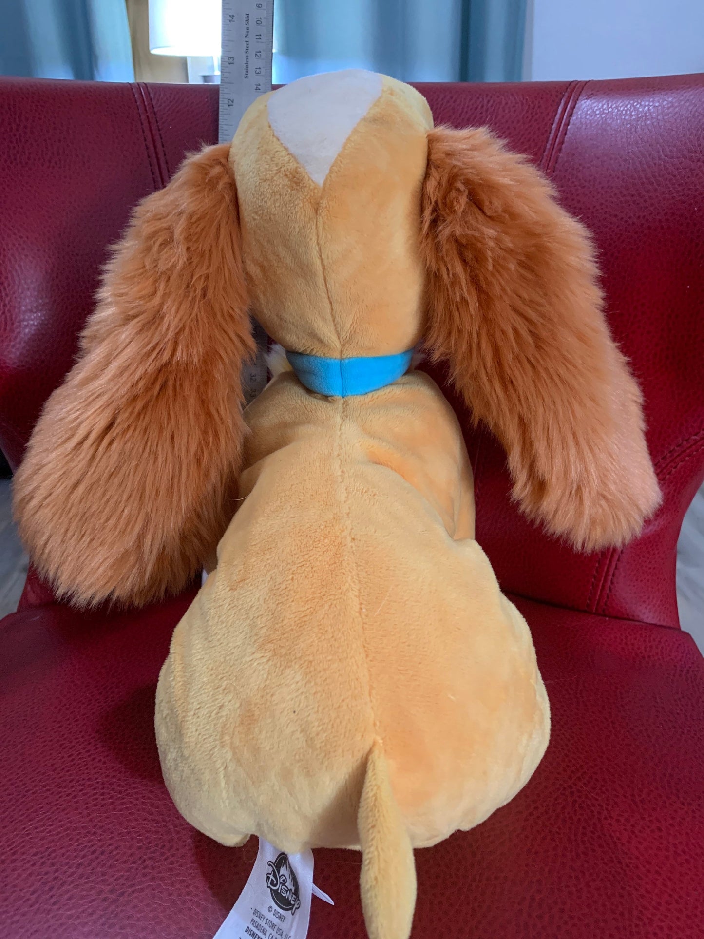 Disney Store Lady Plush Lady And The Tramp 14” Stuffed Animal Plush Toy Vintage For Kids